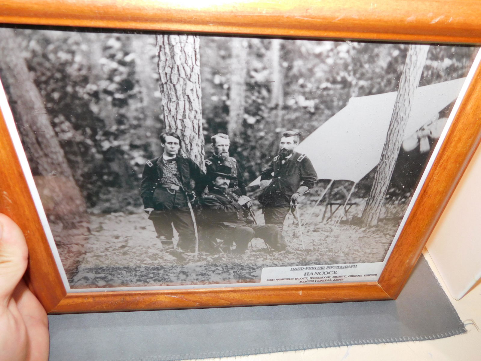 Hand Printed Photo of Civil War Generals (1 of 2)