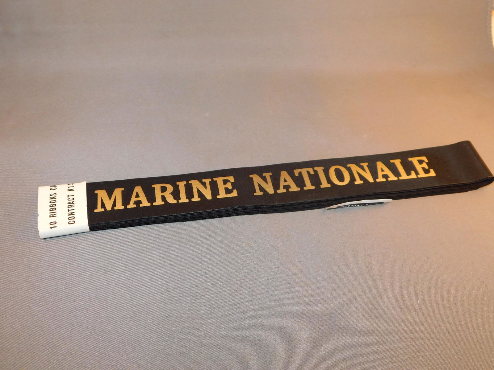 Marine Nationale Hat Tally Lot of 10 (1 of 3)