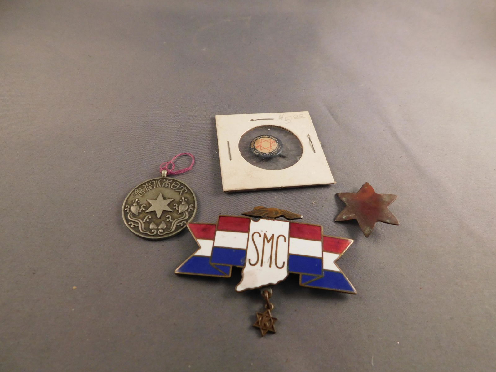 Various Lot of Jewish Pins (1 of 3)