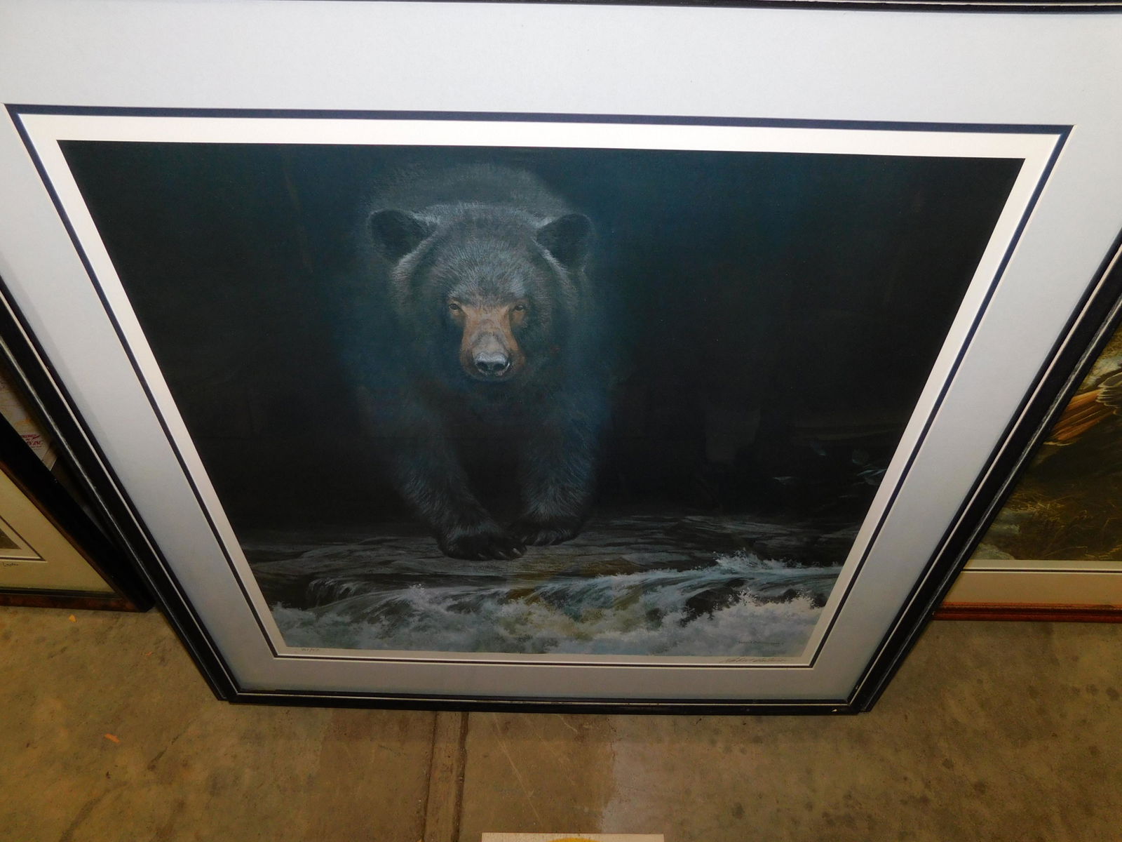 Big Black Bear Lithograph (1 of 1)