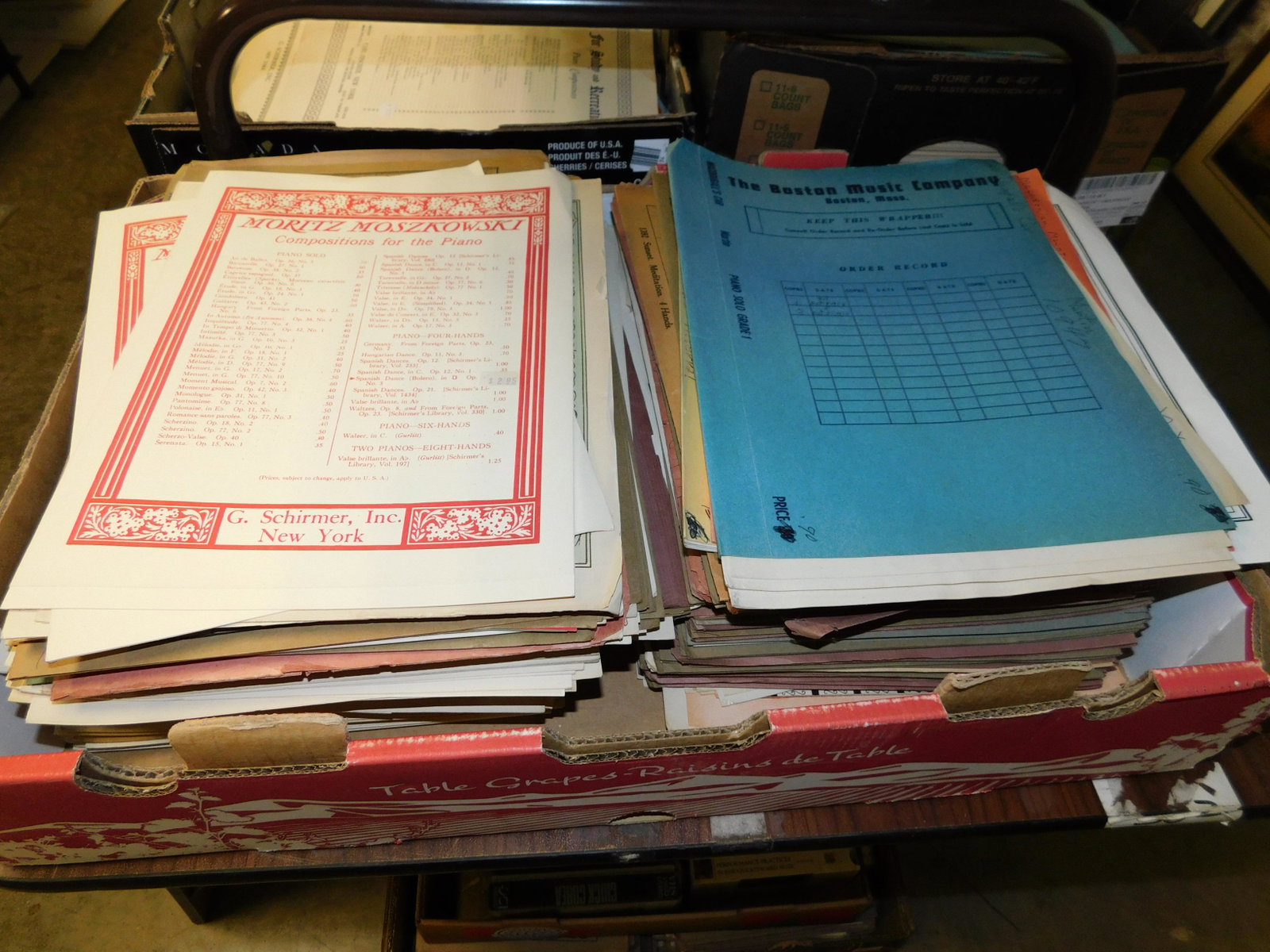 Lot of 150+ Pieces Sheet Music: Large lot of 150+ pieces of old new stock sheet music. Discovered from a 75+ year old music store. You are bidding at a live sale. Please read the terms and conditions. This sale will be broadcast liv