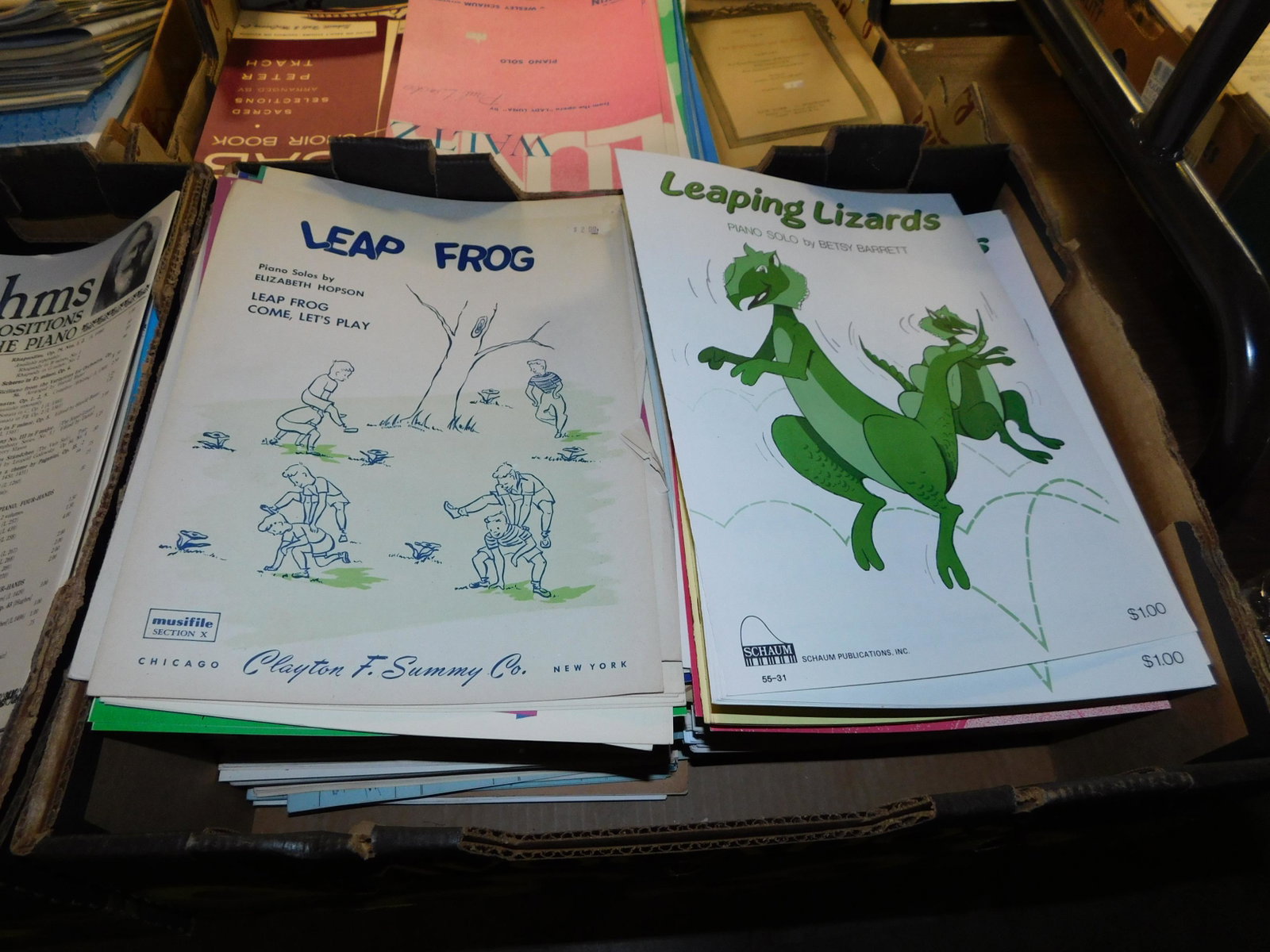 Lot of 150+ Pieces Sheet Music: Large lot of 150+ pieces of old new stock sheet music. Discovered from a 75+ year old music store. You are bidding at a live sale. Please read the terms and conditions. This sale will be broadcast liv