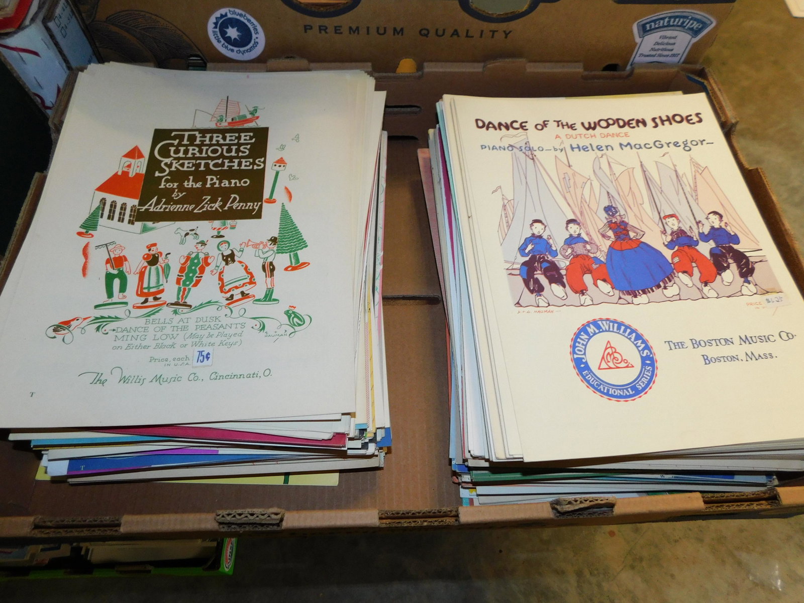 Lot of 150+ Pieces Sheet Music: Large lot of 150+ pieces of old new stock sheet music. Discovered from a 75+ year old music store. You are bidding at a live sale. Please read the terms and conditions. This sale will be broadcast liv
