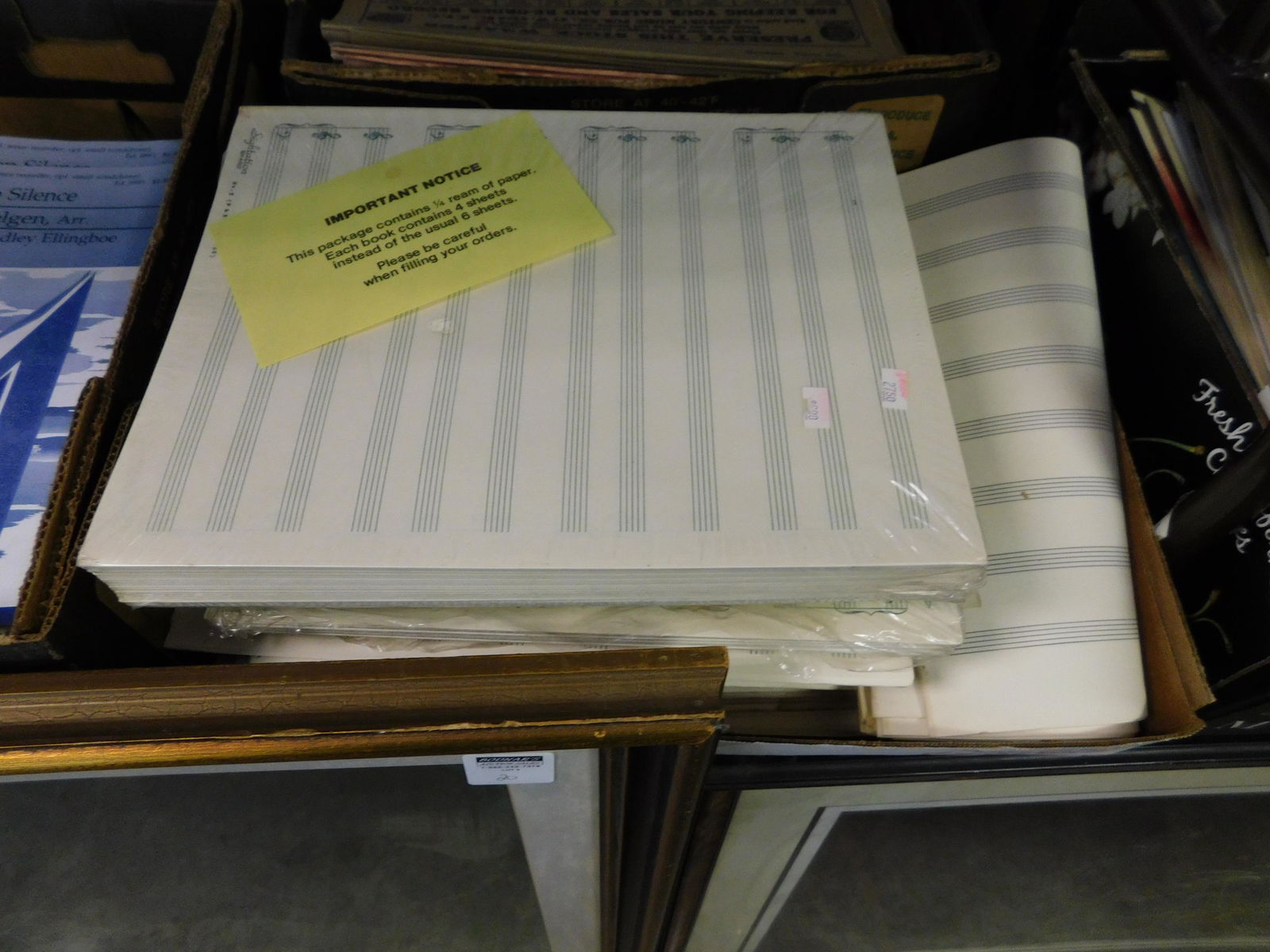 Lot of Blank Sheet Music (1 of 1)