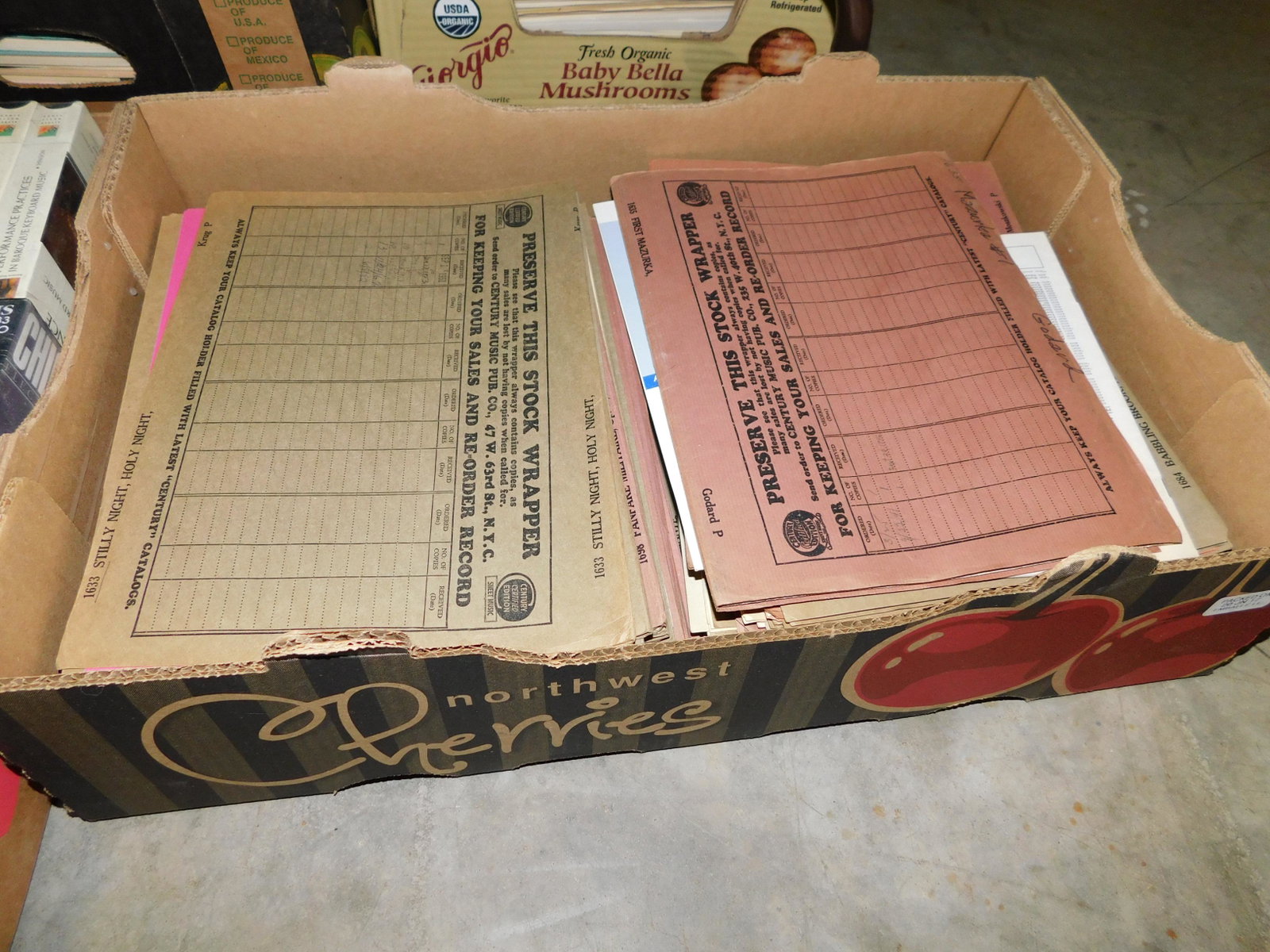 Lot of 150+ Pieces Sheet Music: Large lot of 150+ pieces of old new stock sheet music. Discovered from a 75+ year old music store. You are bidding at a live sale. Please read the terms and conditions. This sale will be broadcast liv