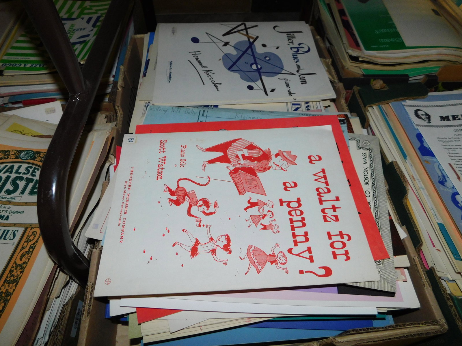 Lot of 150+ Pieces Sheet Music: Large lot of 150+ pieces of old new stock sheet music. Discovered from a 75+ year old music store. You are bidding at a live sale. Please read the terms and conditions. This sale will be broadcast liv