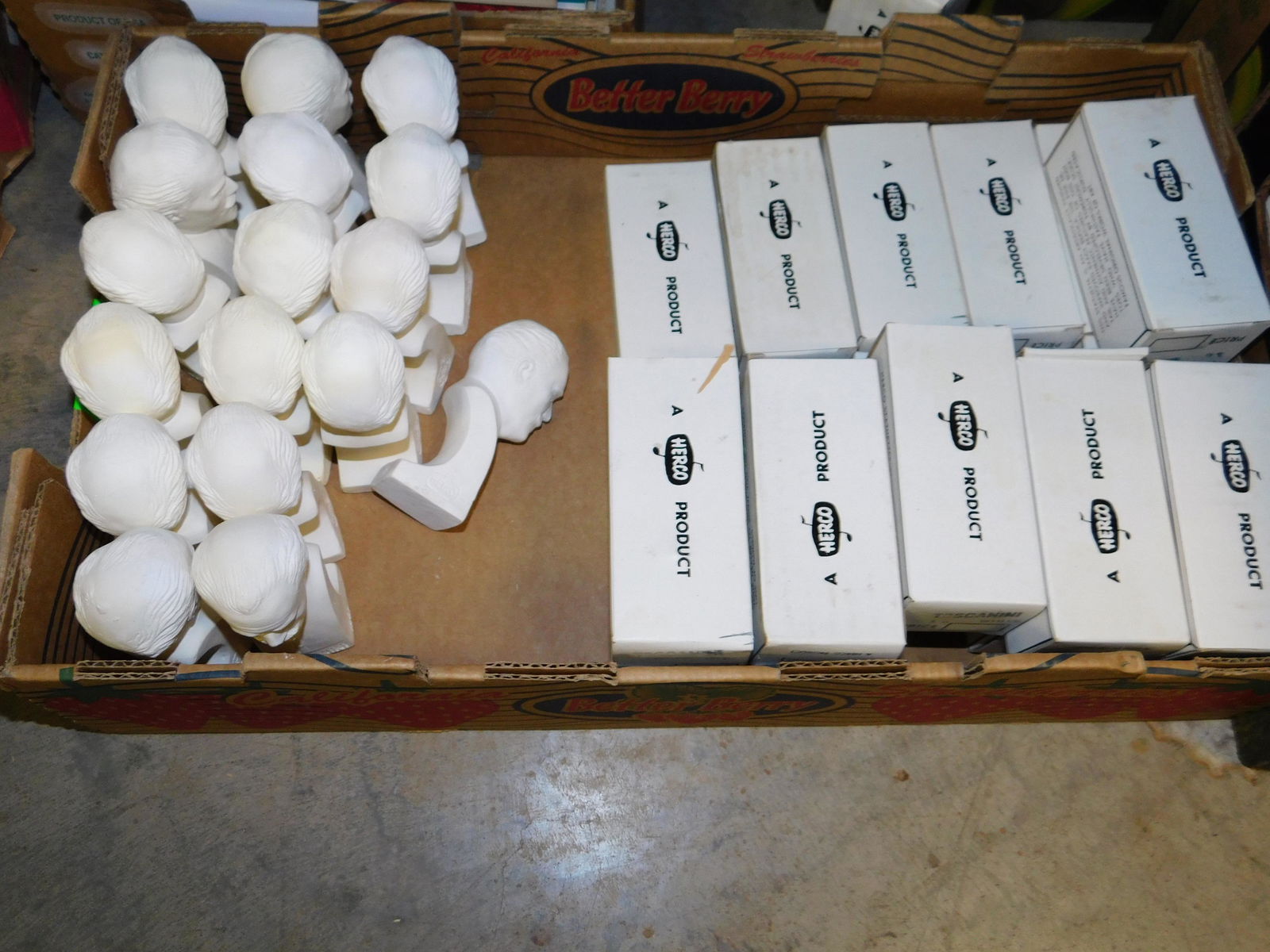 Lot of Chalk Busts (1 of 1)