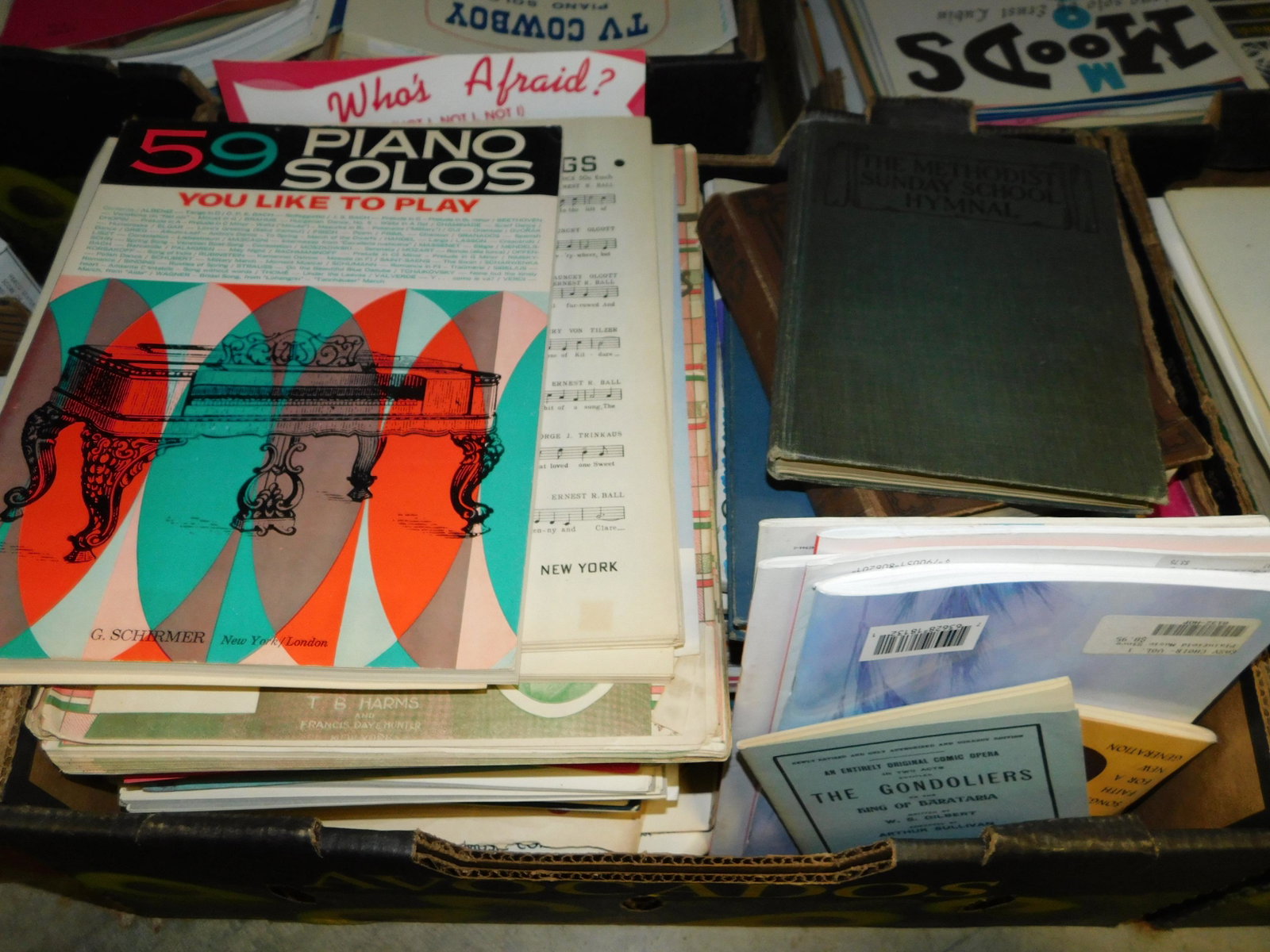Lot of 150+ Pieces Sheet Music: Large lot of 150+ pieces of old new stock sheet music. Discovered from a 75+ year old music store. You are bidding at a live sale. Please read the terms and conditions. This sale will be broadcast liv