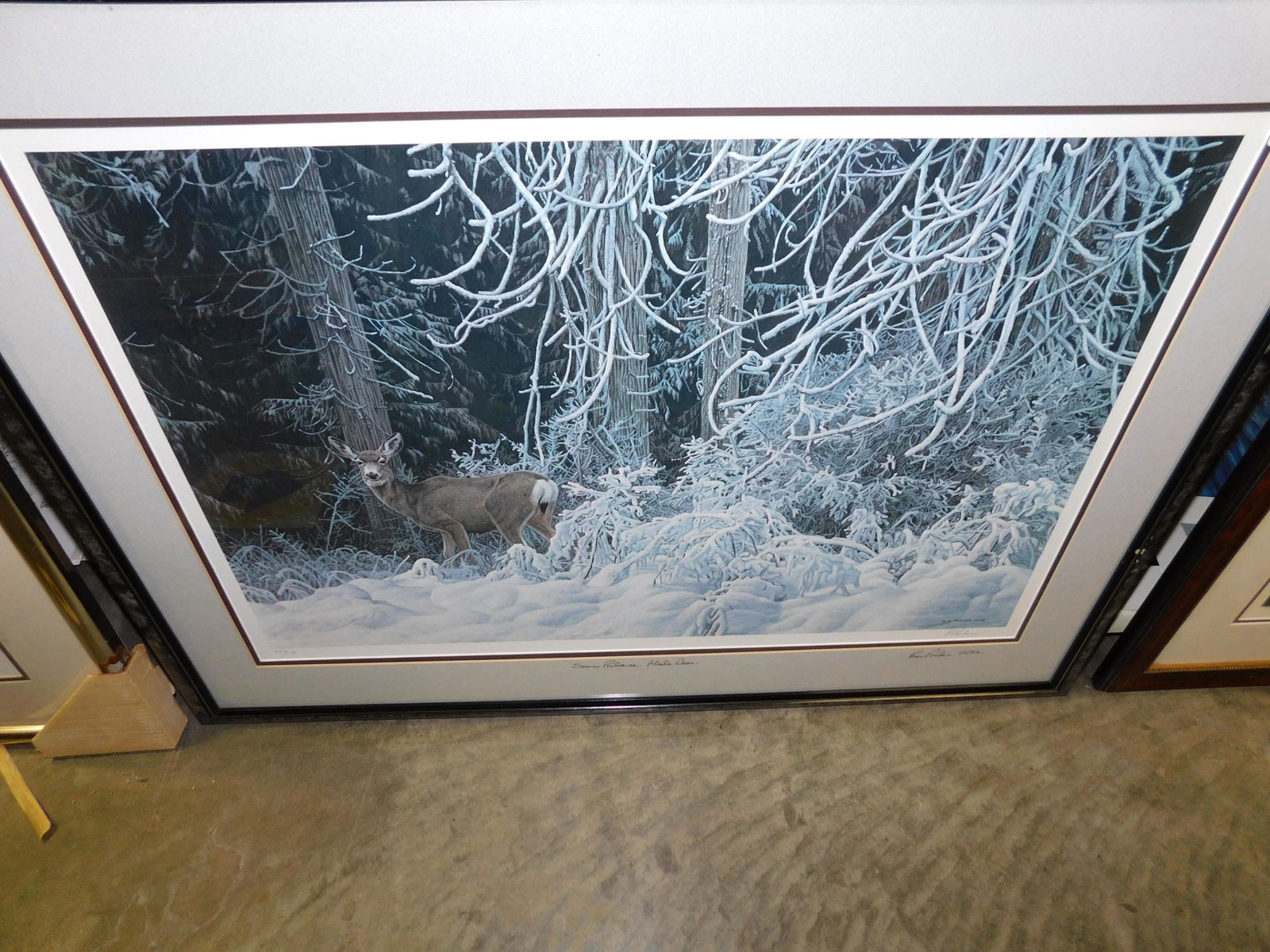 "Snow Palace Male Deer" Lithograph (1 of 1)