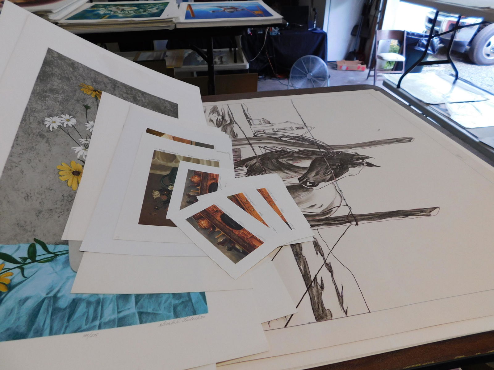 15 Unsigned Lithographs (1 of 1)