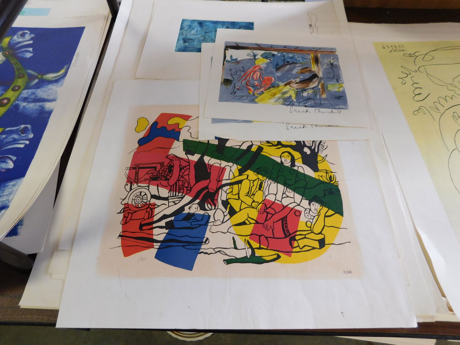 15 Unframed Lithographs (1 of 1)