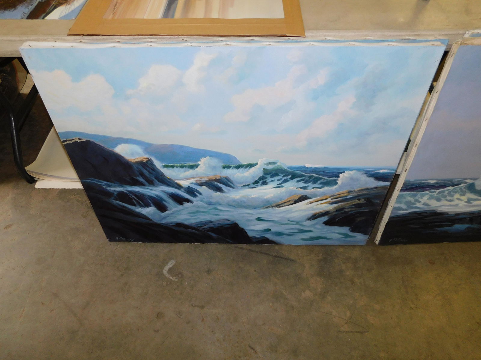 Lot of 2 Oil on Canvas (1 of 1)