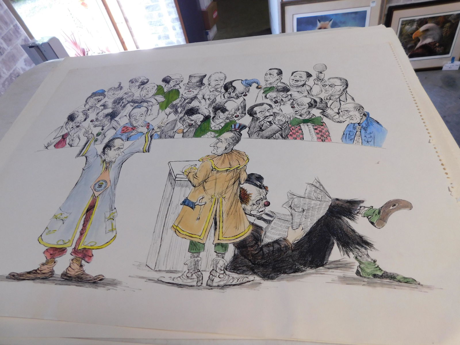 5 Unframed Lithographs and 1 Pencil Drawing (1 of 1)