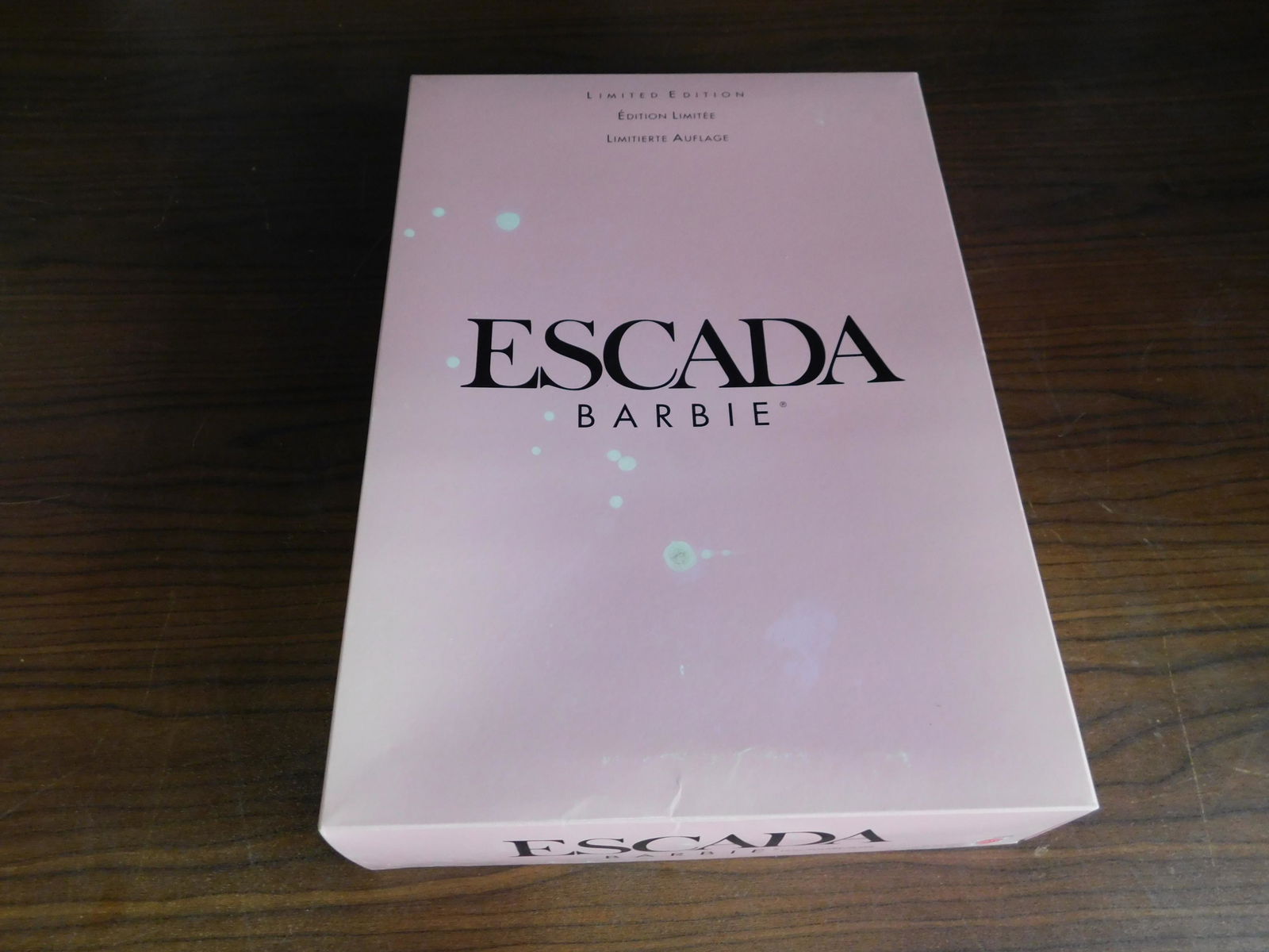 Escada Barbie: Escada Barbie, Limited Edition, in box. You are bidding at a live sale, please read the terms and conditions. We are offering contact-less pick ups at our South Brunswick location on the Friday, Satur