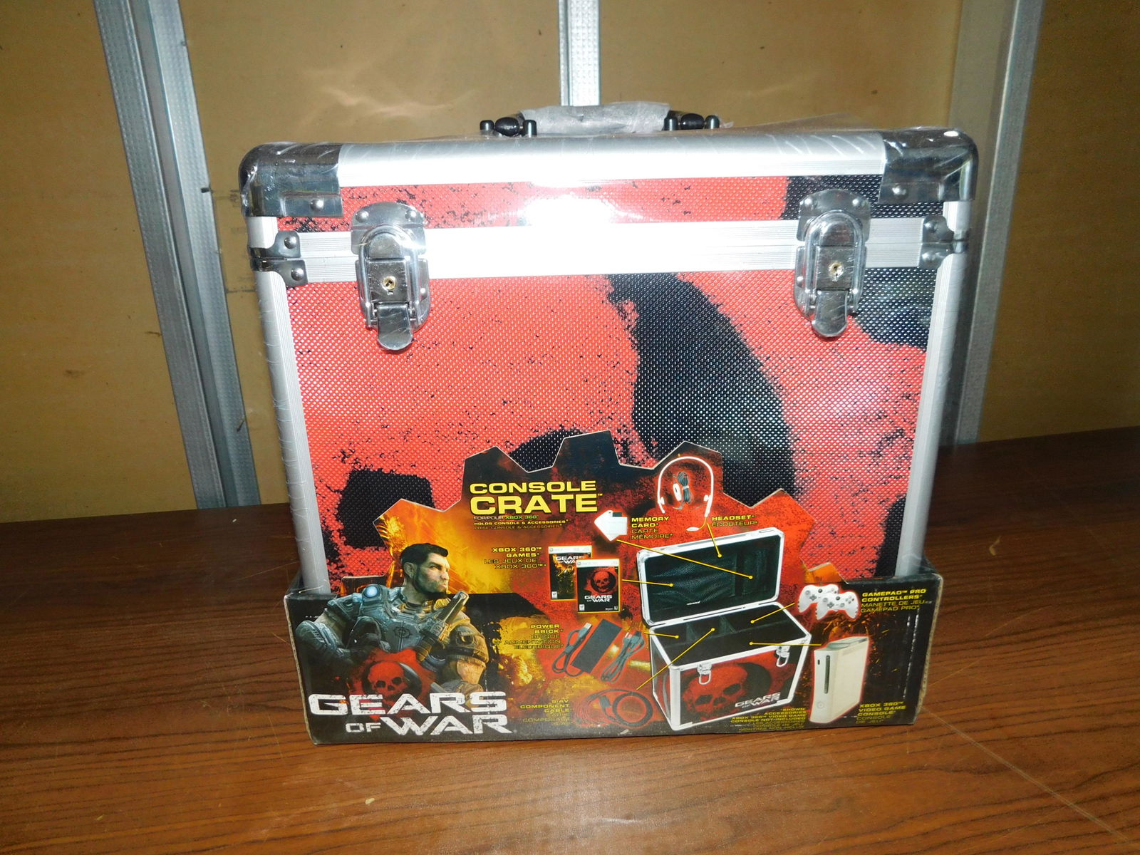 Console Crate for Gears of War: Console Crate for Gears of War for the XBOX 360. Factory sealed. You are bidding at a live sale, please read the terms and conditions. We are offering contact-less pick ups at our South Brunswick loca