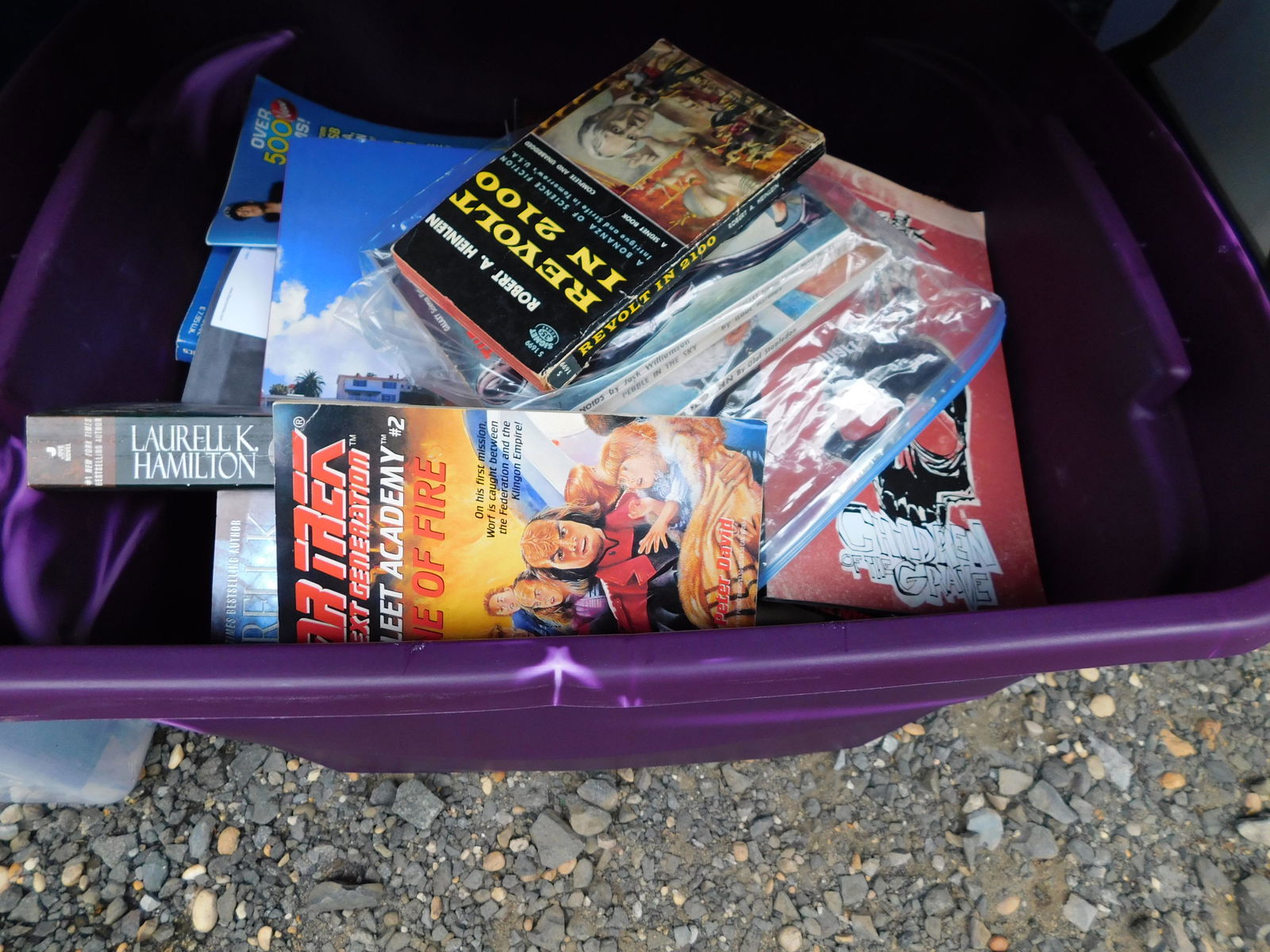 Lot of Books: Large lot of books. You are bidding at a live sale. Please read the terms and conditions. This sale will be broadcast live on sale day with full descriptions of each lot being sold, as well as video f