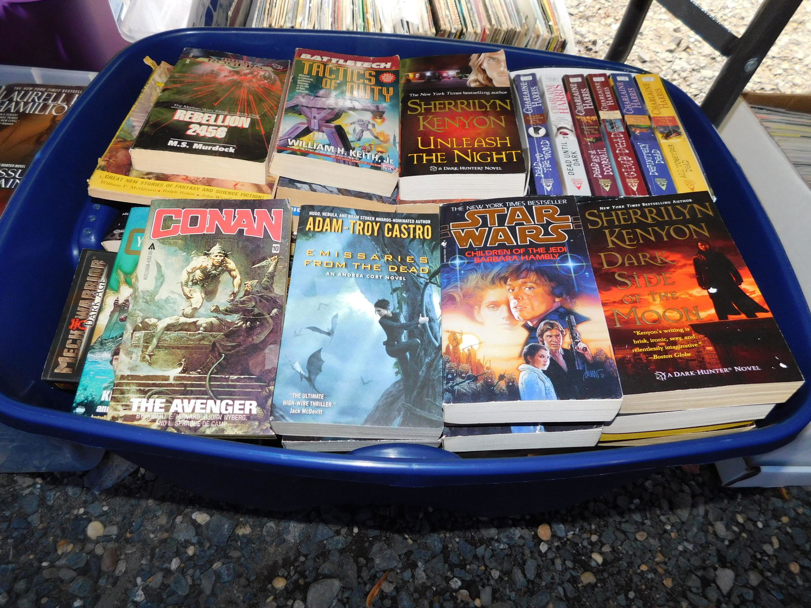 Lot of Books: Large lot of books. You are bidding at a live sale. Please read the terms and conditions. This sale will be broadcast live on sale day with full descriptions of each lot being sold, as well as video f