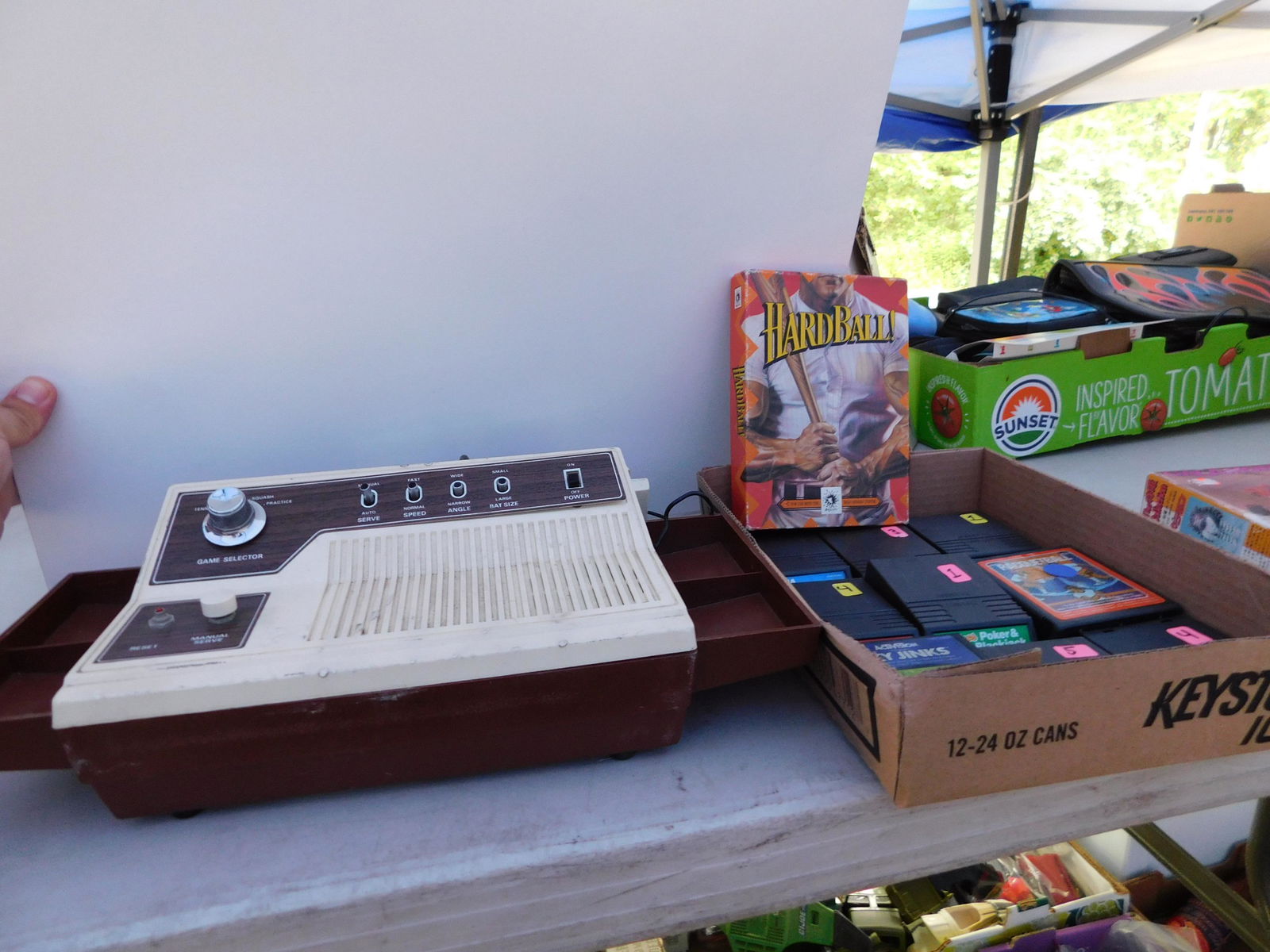 Early Gaming Set with Games: Early gaming set with games. You are bidding at a live sale. Please read the terms and conditions. This sale will be broadcast live on sale day with full descriptions of each lot being sold, as well a
