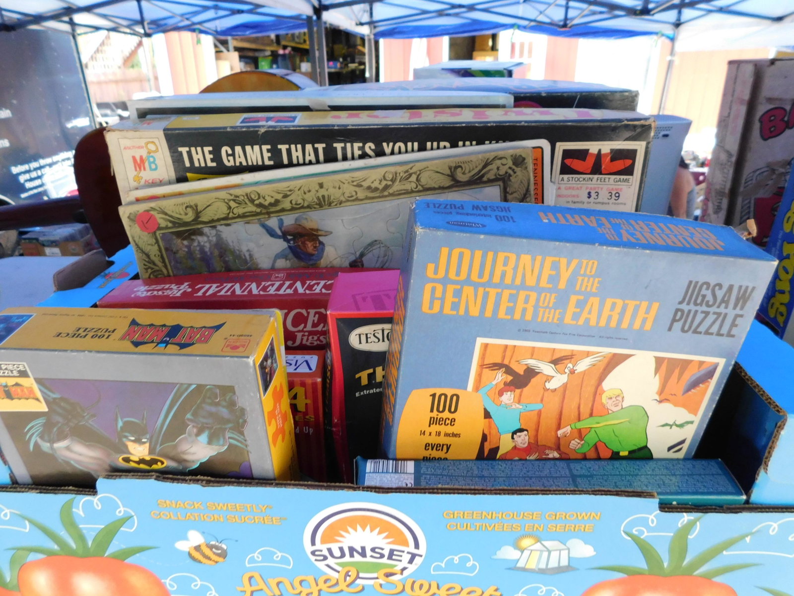 Vintage Games: Lot of vintage games such as puzzles, twister and more. You are bidding at a live sale. Please read the terms and conditions. This sale will be broadcast live on sale day with full descriptions of eac