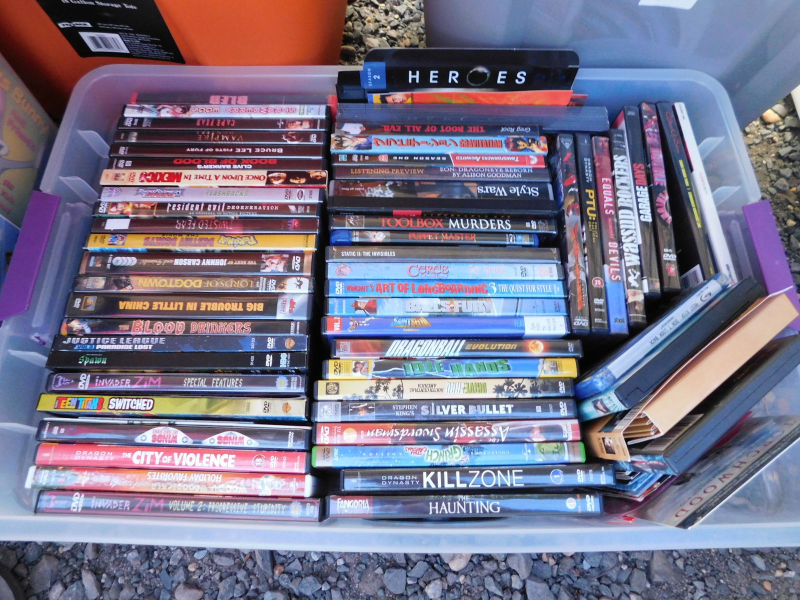 Lot of DVD's: Lot of DVD's. You are bidding at a live sale. Please read the terms and conditions. This sale will be broadcast live on sale day with full descriptions of each lot being sold, as well as video feed of