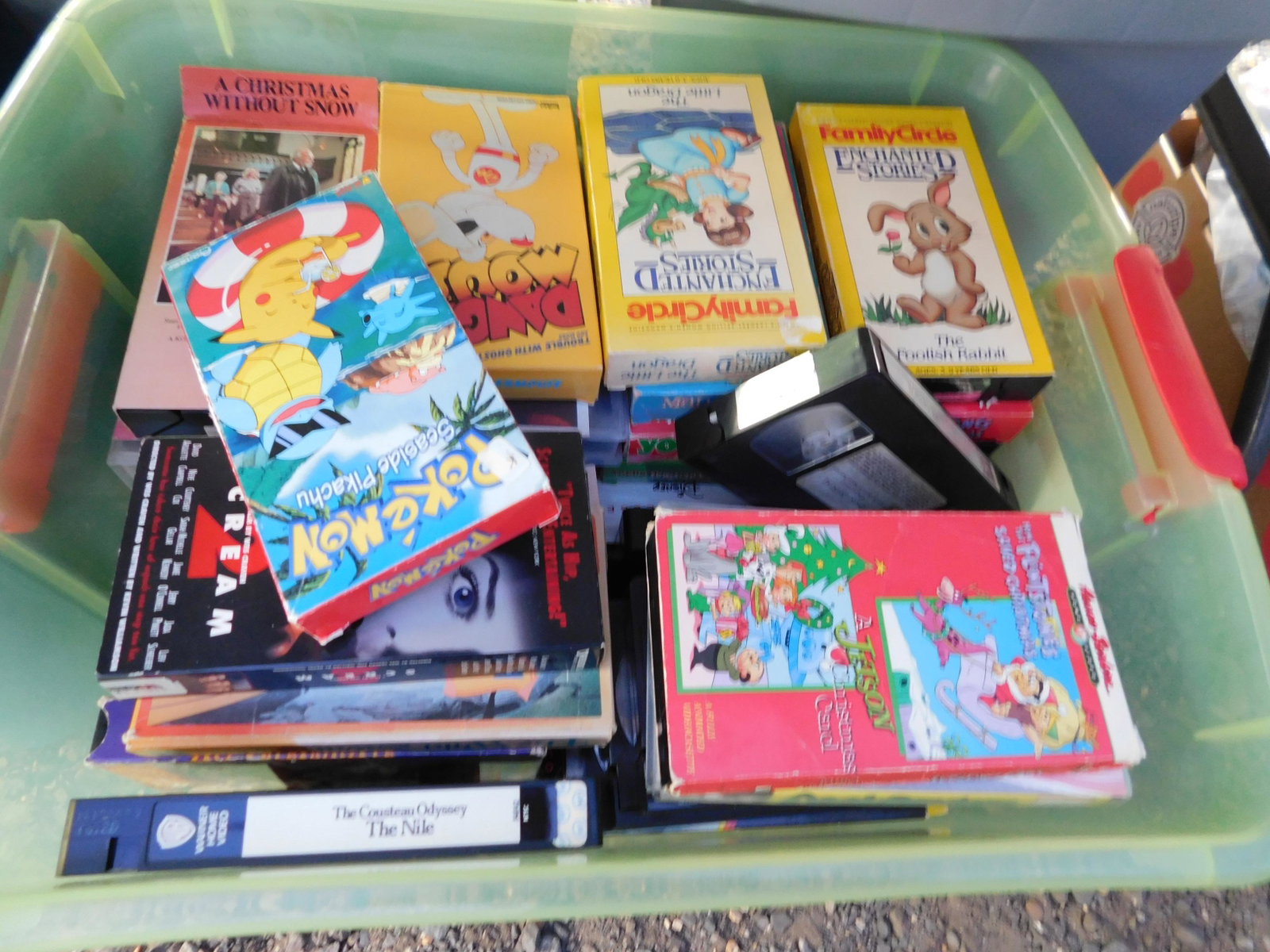 Lot of VHS: Large lot of VHS tapes. You are bidding at a live sale. Please read the terms and conditions. This sale will be broadcast live on sale day with full descriptions of each lot being sold, as well as vid