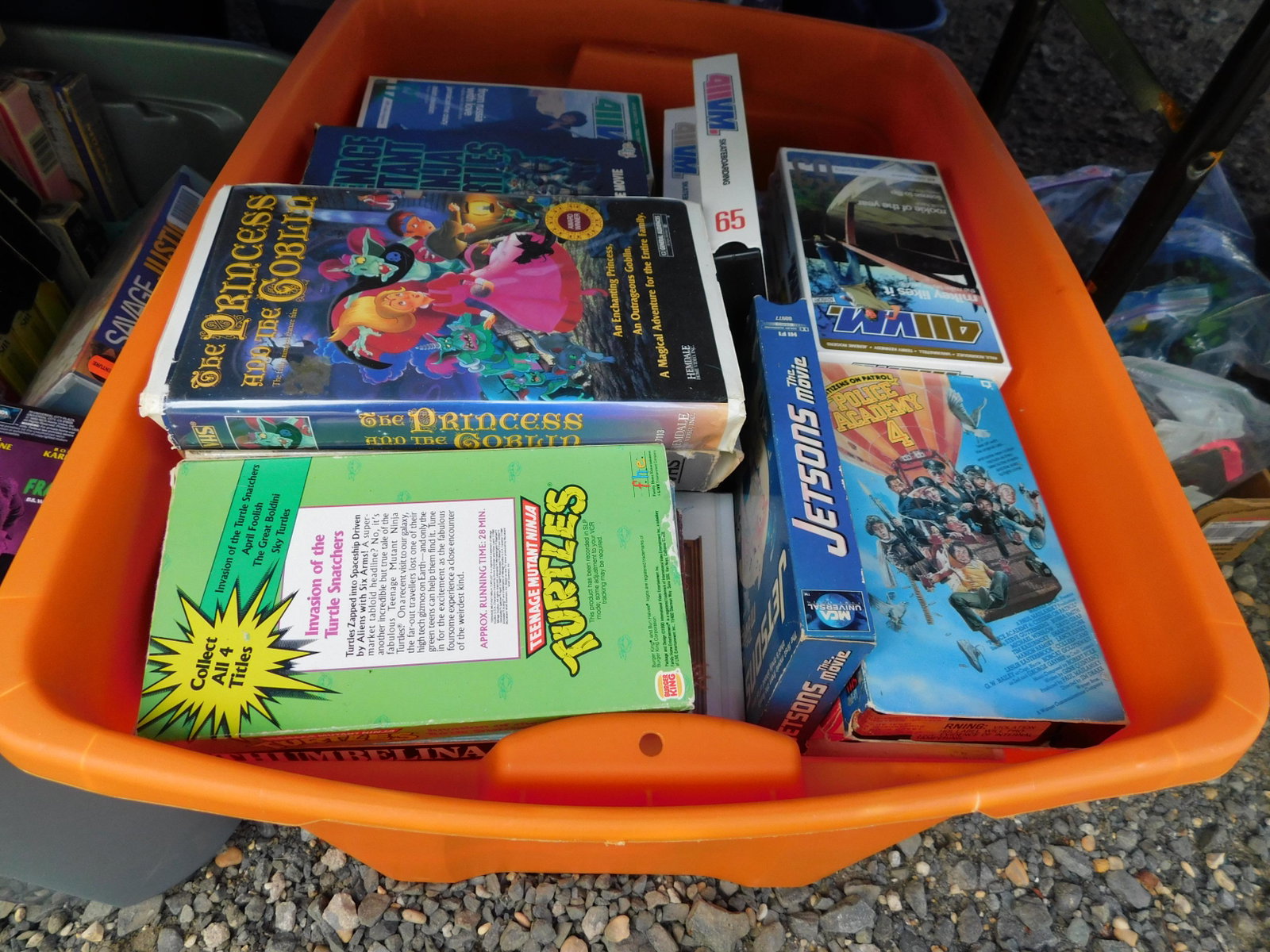 Lot of VHS: Large lot of VHS tapes. You are bidding at a live sale. Please read the terms and conditions. This sale will be broadcast live on sale day with full descriptions of each lot being sold, as well as vid