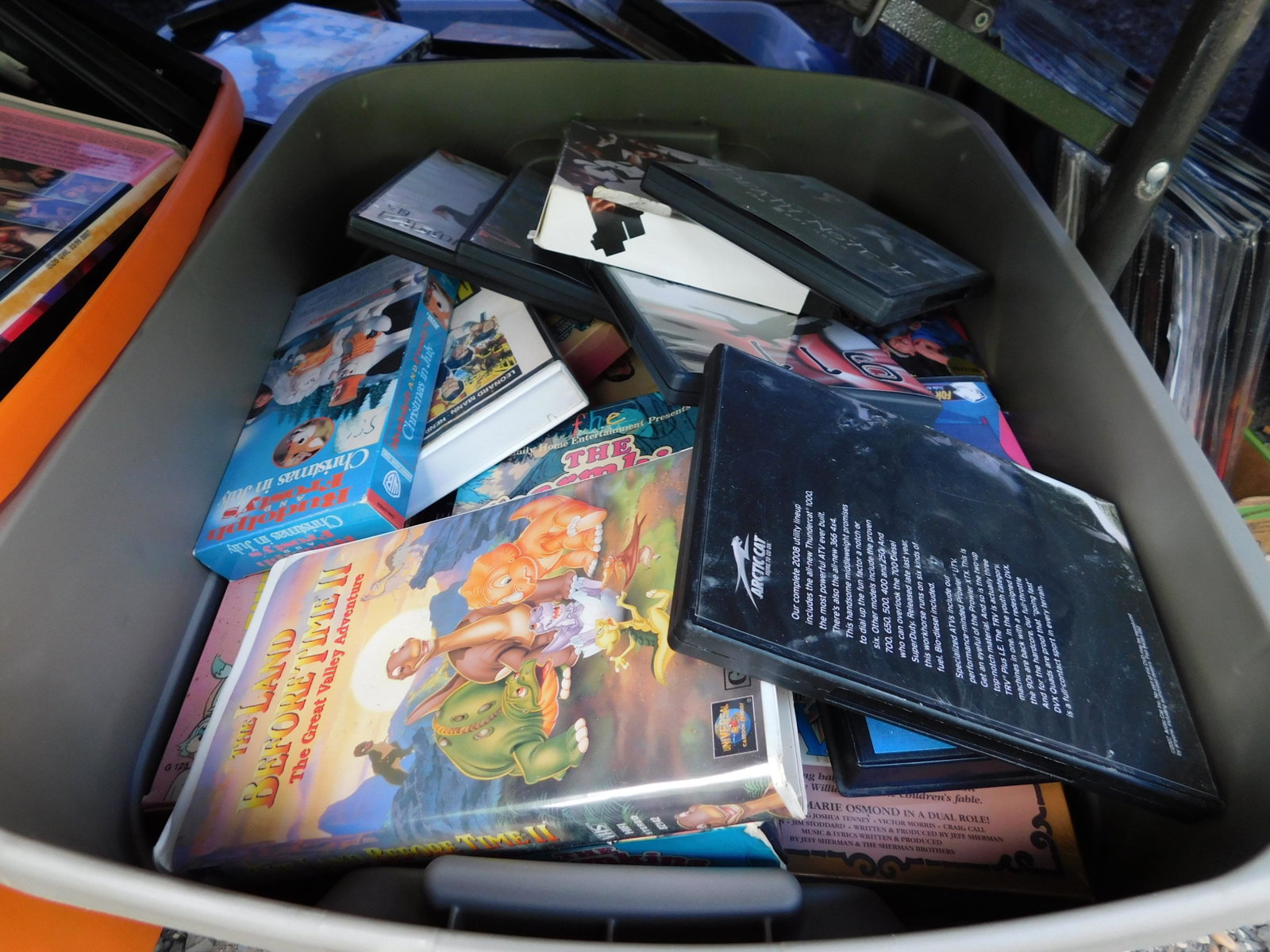 Lot of VHS: Large lot of VHS tapes. You are bidding at a live sale. Please read the terms and conditions. This sale will be broadcast live on sale day with full descriptions of each lot being sold, as well as vid