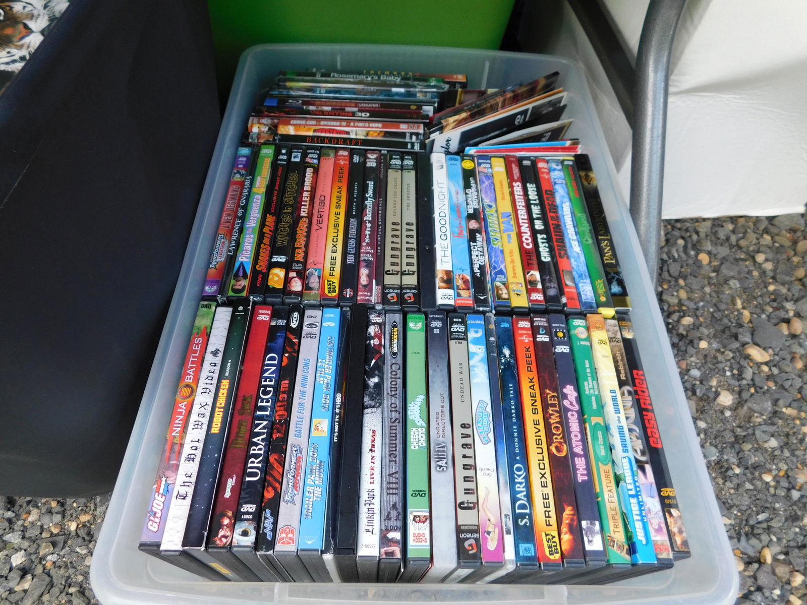 Lot of DVD's: Lot of DVD's. You are bidding at a live sale. Please read the terms and conditions. This sale will be broadcast live on sale day with full descriptions of each lot being sold, as well as video feed of