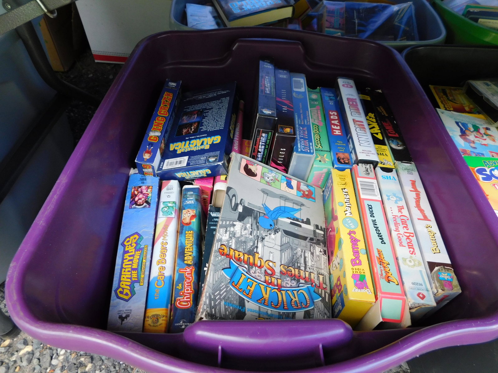 Lot of VHS: Large lot of VHS tapes. You are bidding at a live sale. Please read the terms and conditions. This sale will be broadcast live on sale day with full descriptions of each lot being sold, as well as vid