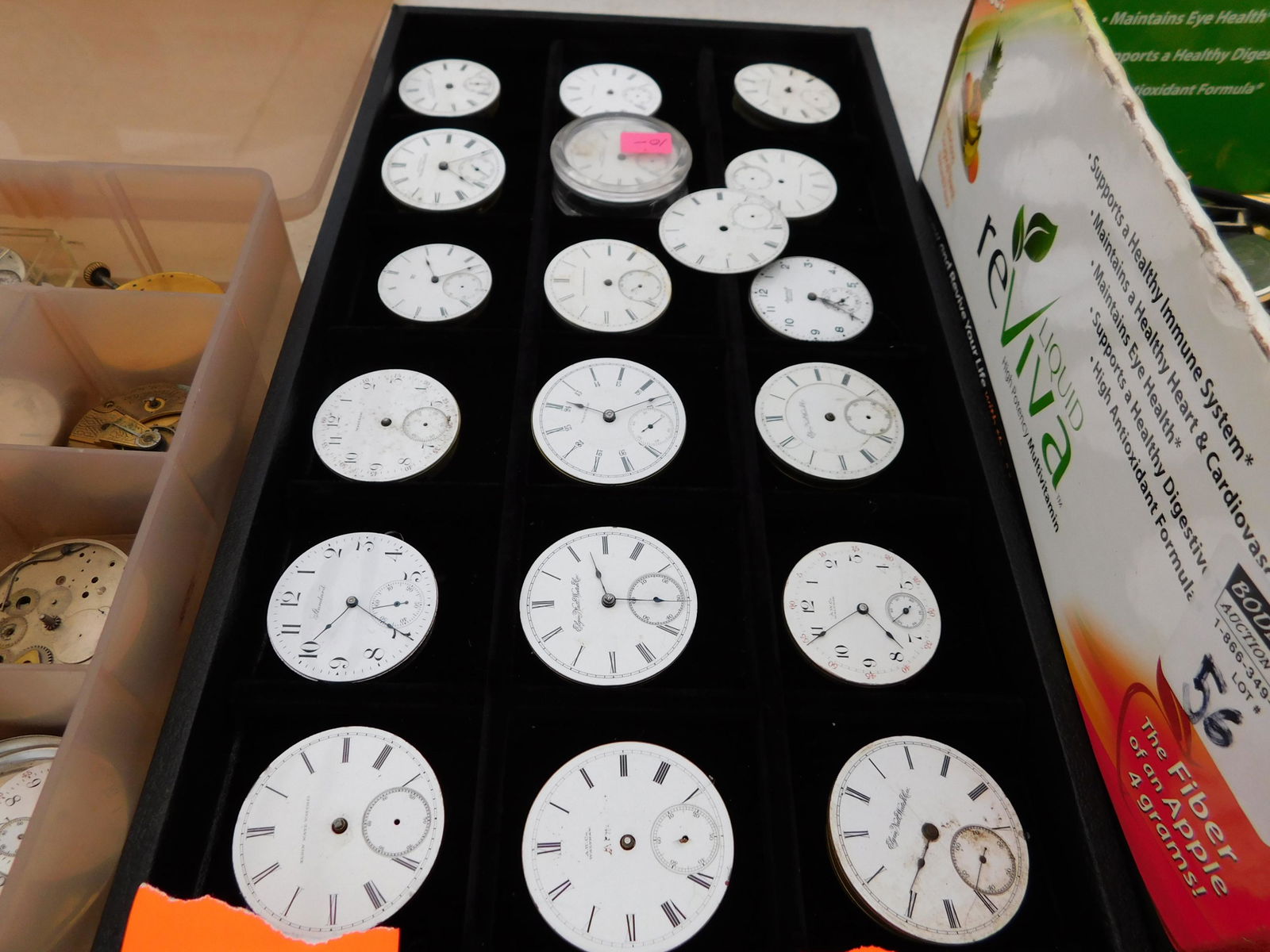 Large Lot of Pocket Watch Faces (1 of 1)