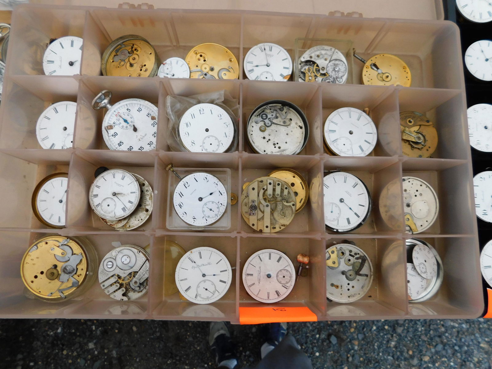 Lot of Pocket Watch Faces and Movements (1 of 1)