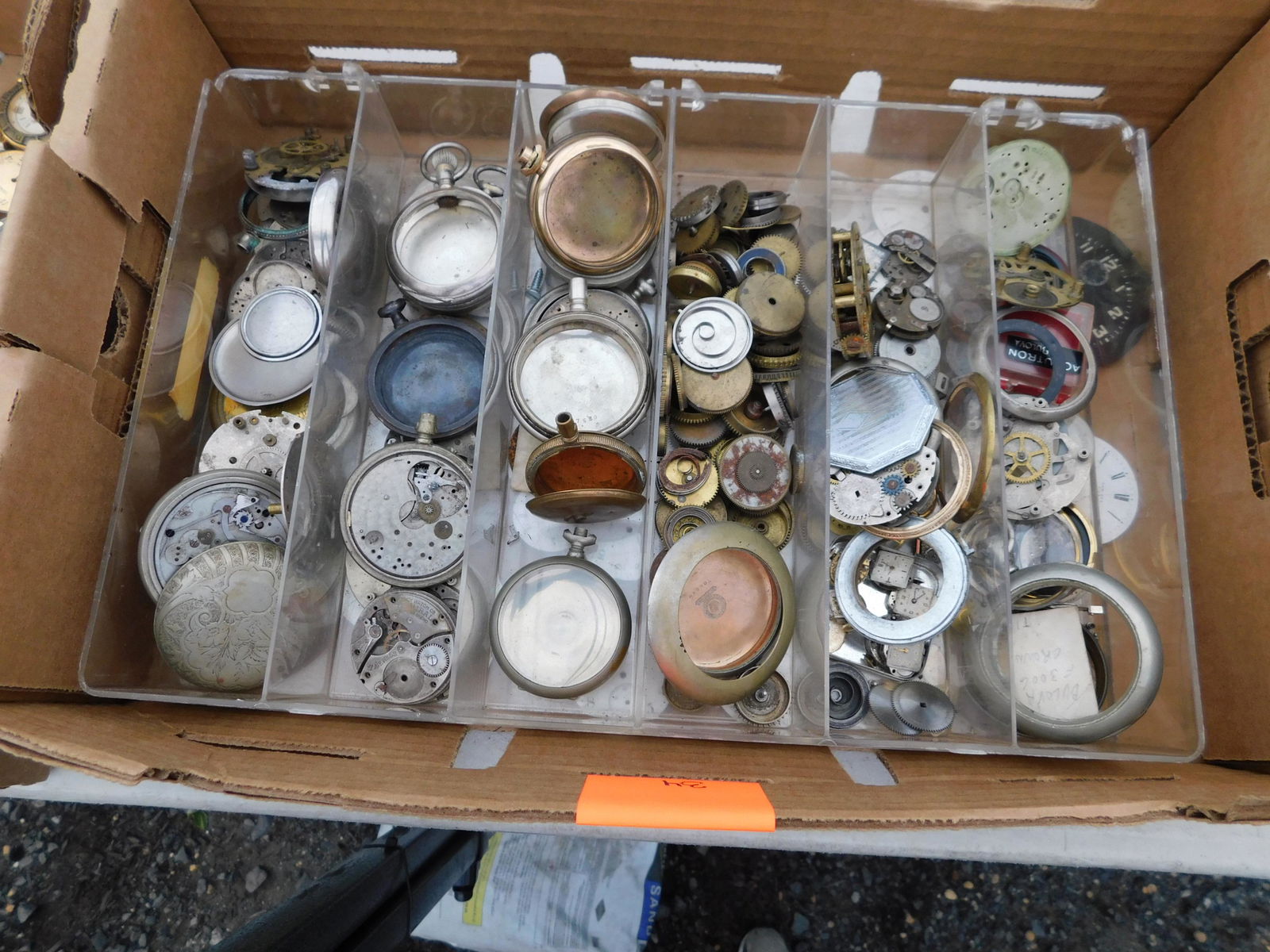 Lot of Pocket Watch Parts and Cases (1 of 1)