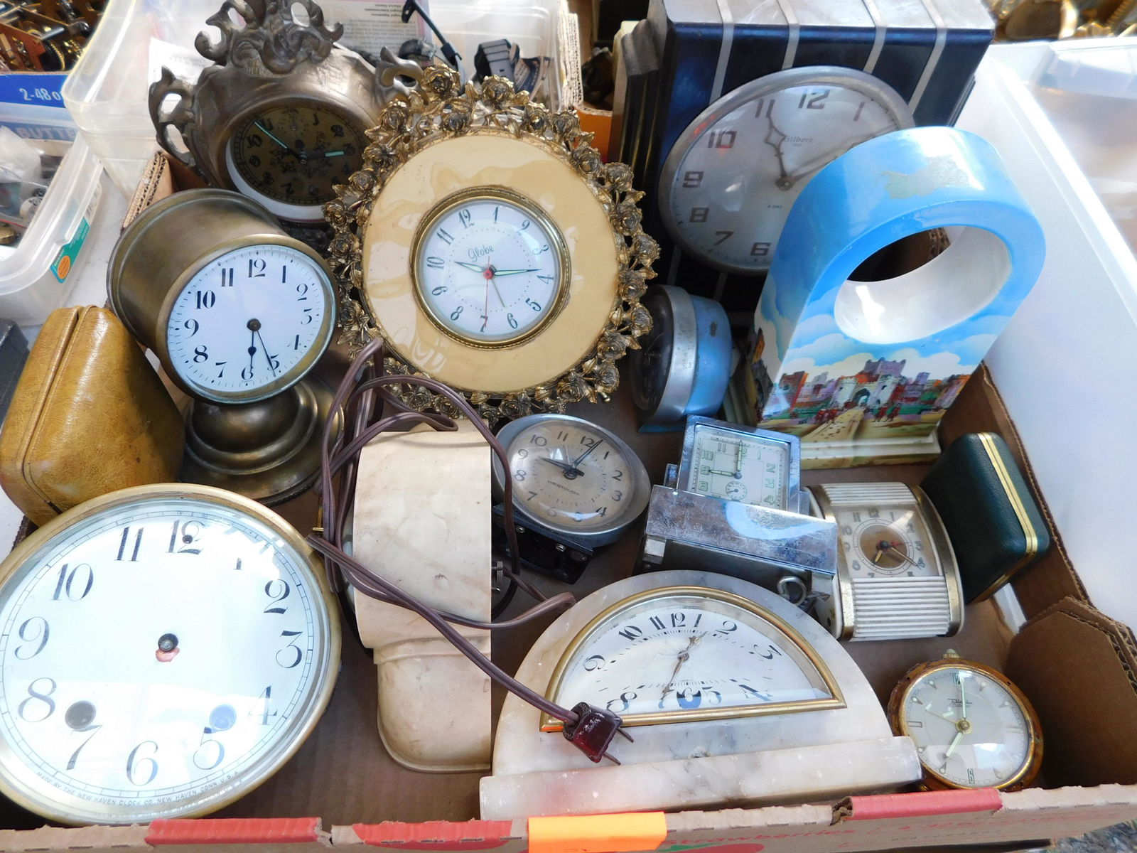 Lot of Clocks: Lot of clocks. You are bidding at a live sale. Please read the terms and conditions. This sale will be broadcast live on sale day with full descriptions of each lot being sold, as well as video feed o