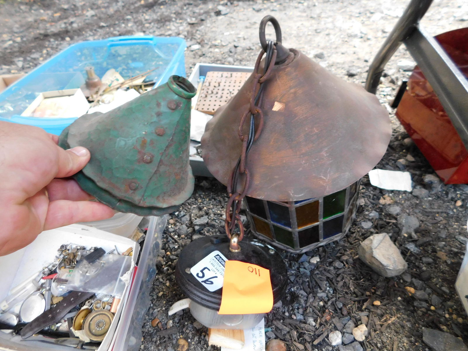 Hangling Lamp and 2 Shades (1 of 1)