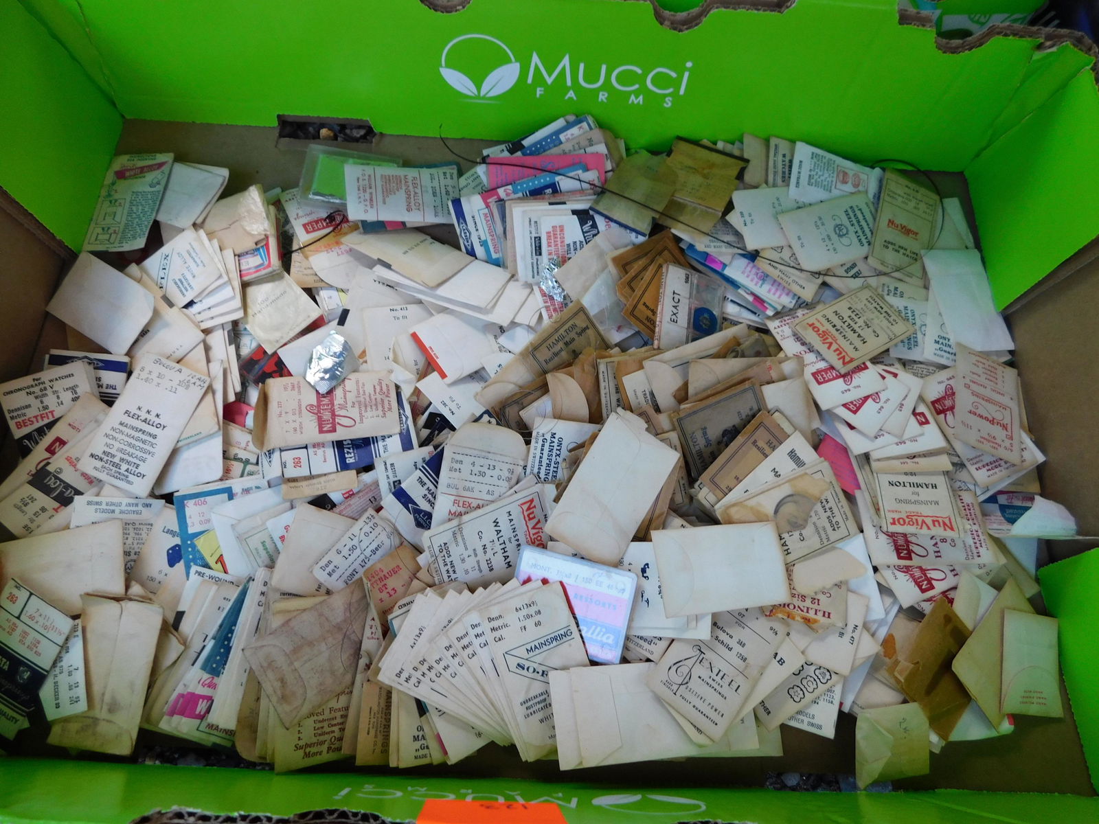 Lot of Watch Springs: Lot of watch springs. You are bidding at a live sale. Please read the terms and conditions. This sale will be broadcast live on sale day with full descriptions of each lot being sold, as well as video