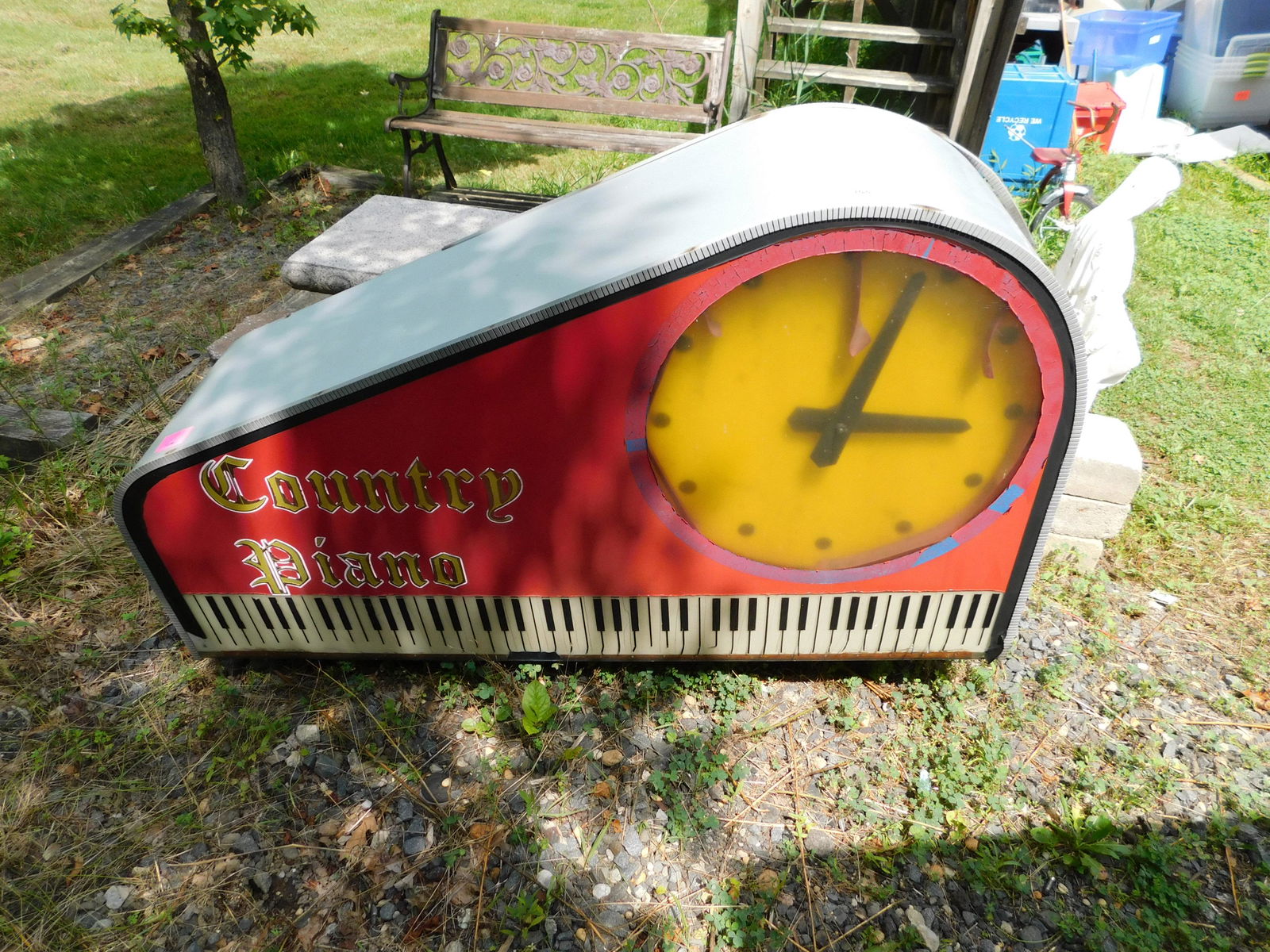 Country Piano Advertising Sign (1 of 3)