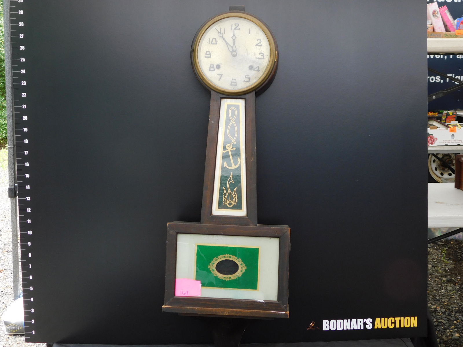 Reverse Painted Banjo Clock (1 of 6)