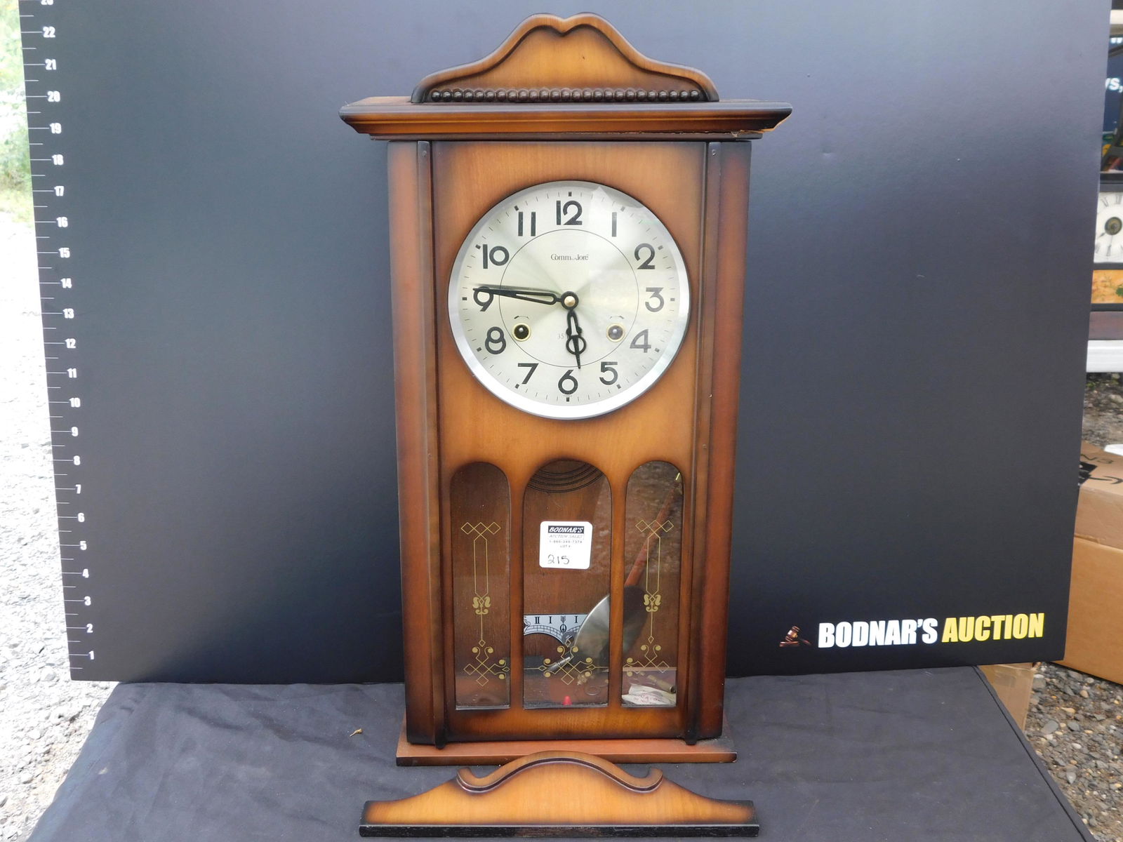 Comm Jore Wall Regulator Clock (1 of 4)