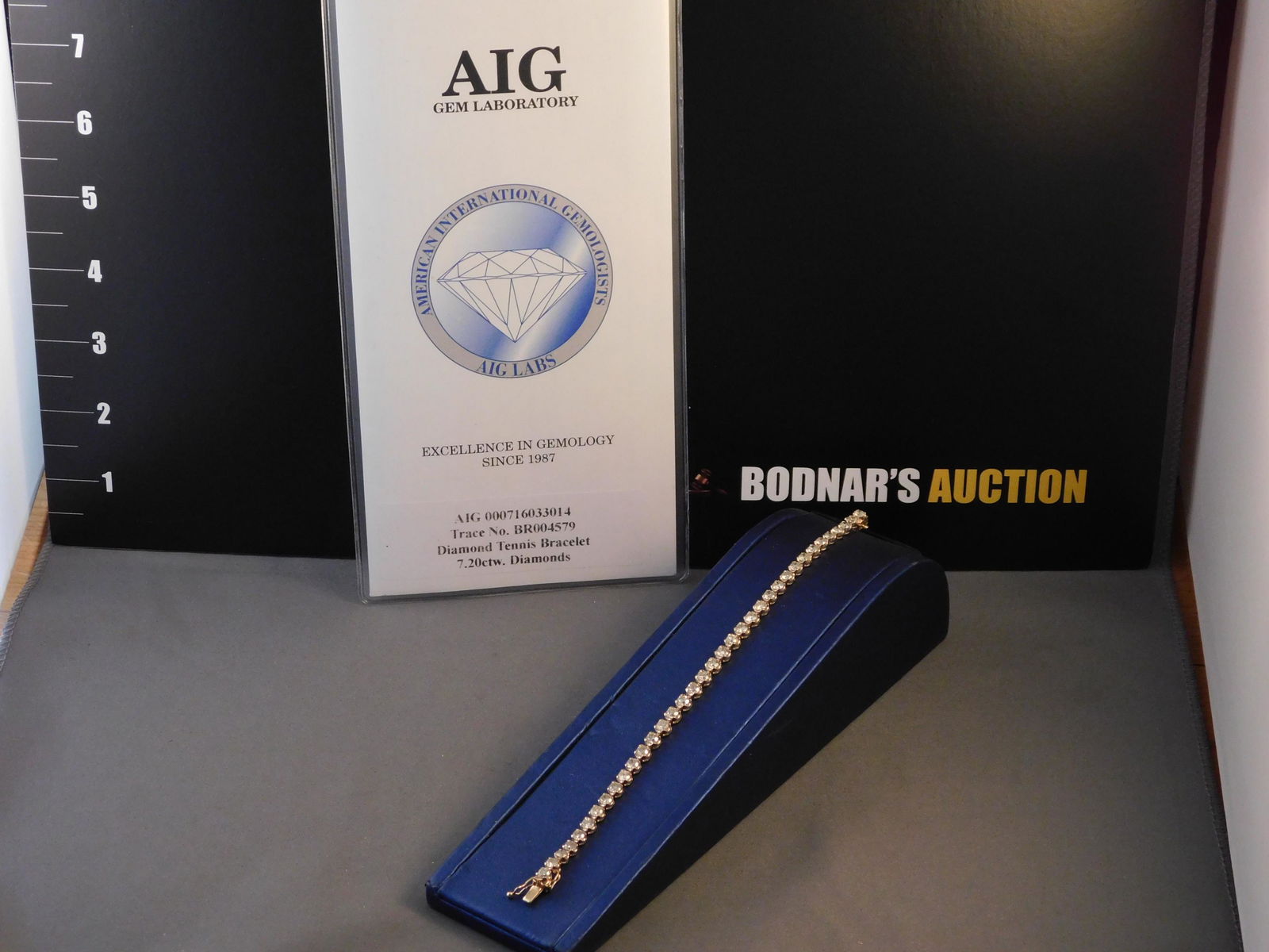 14K Diamond Tennis Bracelet (1 of 2)