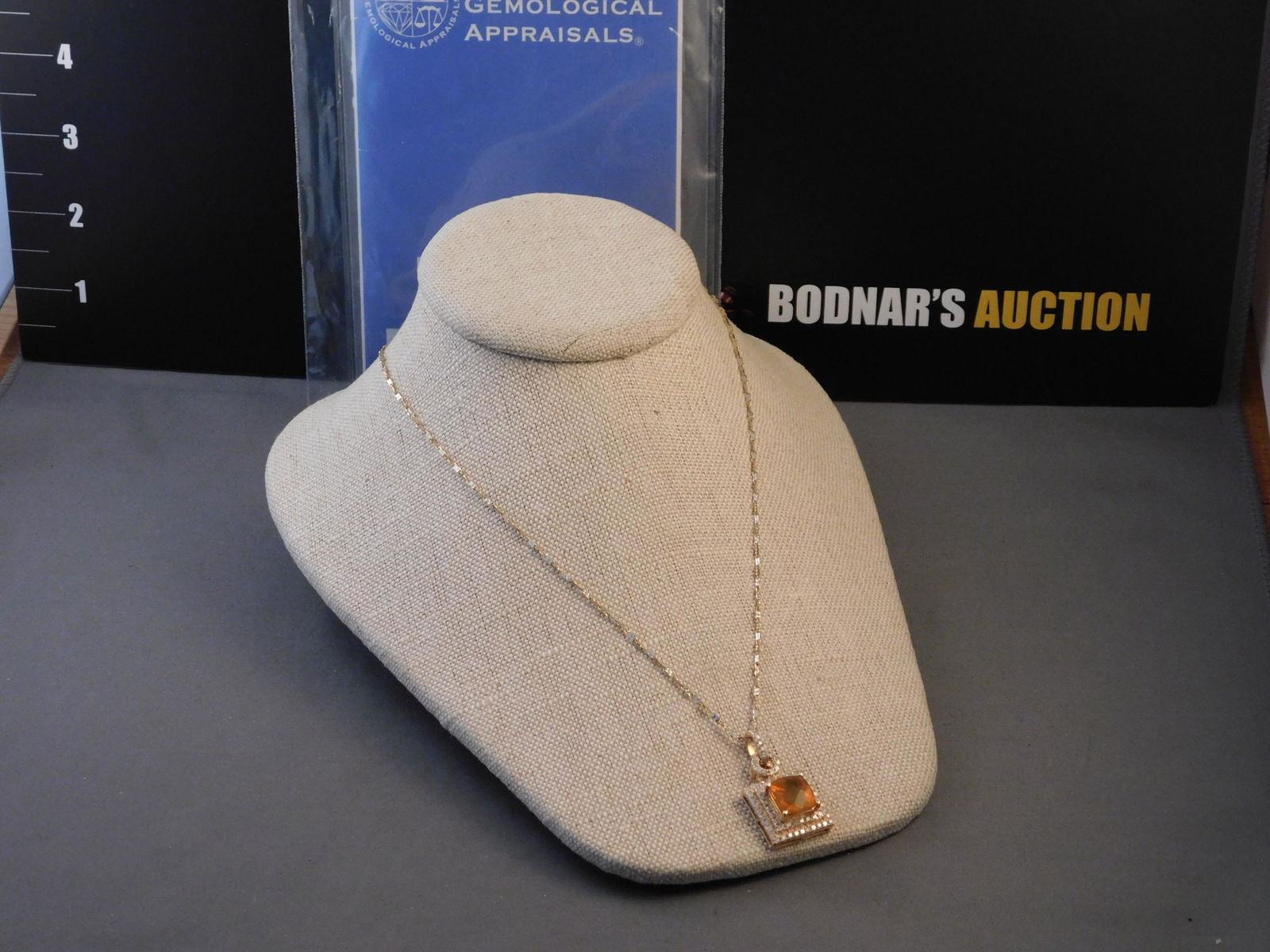 14K Opal and Diamond Necklace (1 of 2)