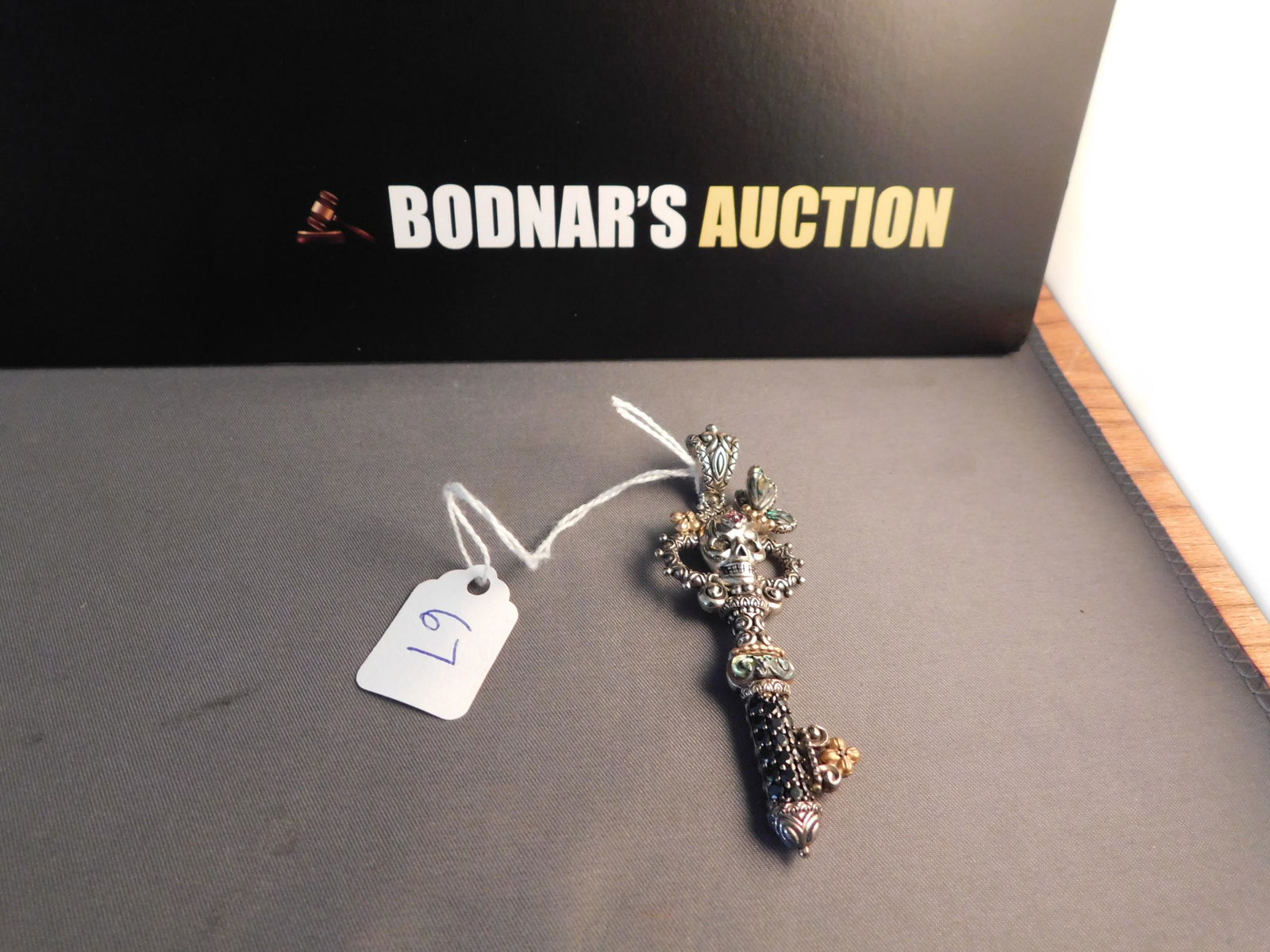 Barbara Bixby Sterling Skull Pendant (1 of 3)