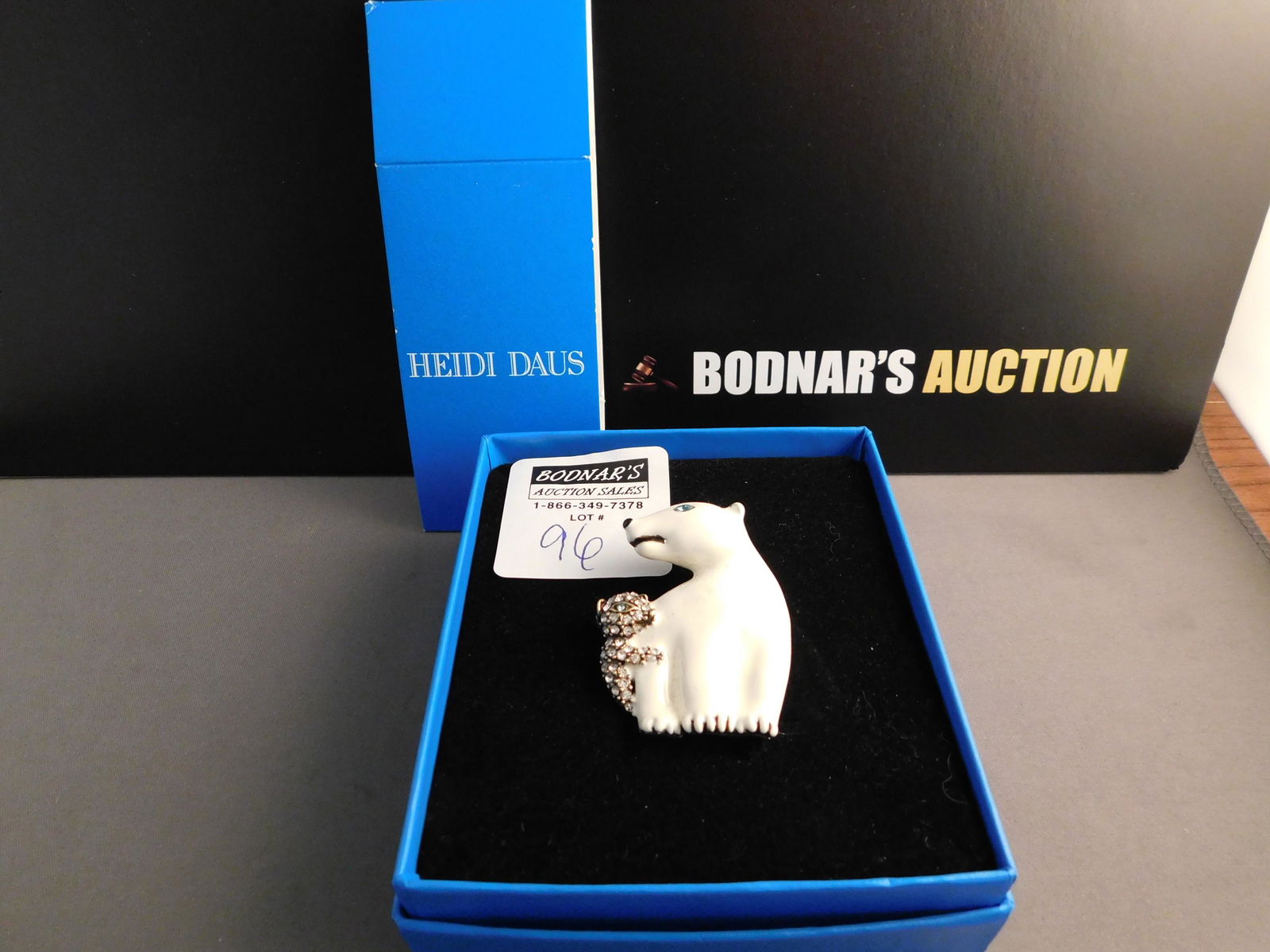 Heidi Daus Polar Bear Pin (1 of 1)