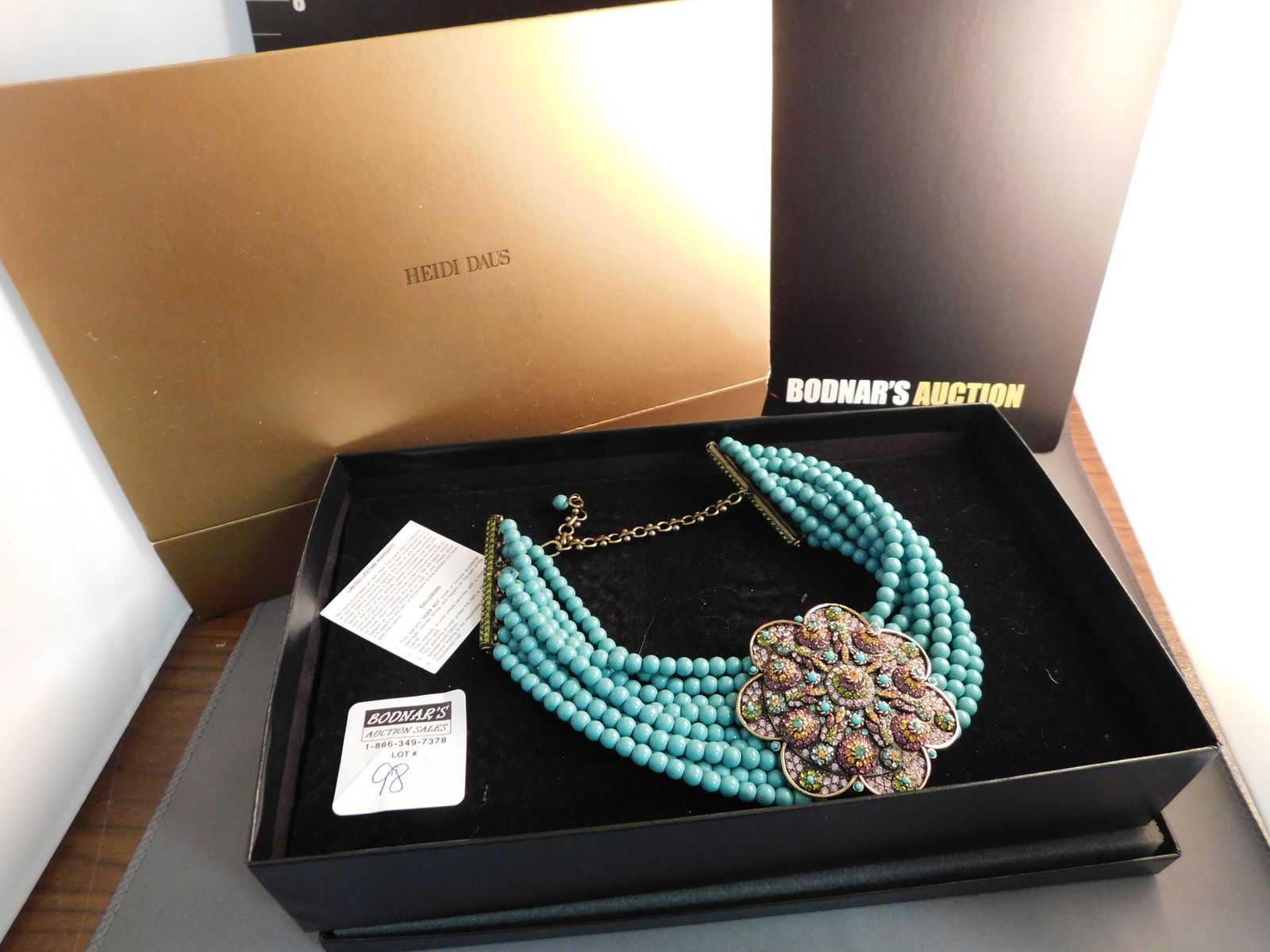 Heidi Daus Turquoise Flower Necklace (1 of 2)