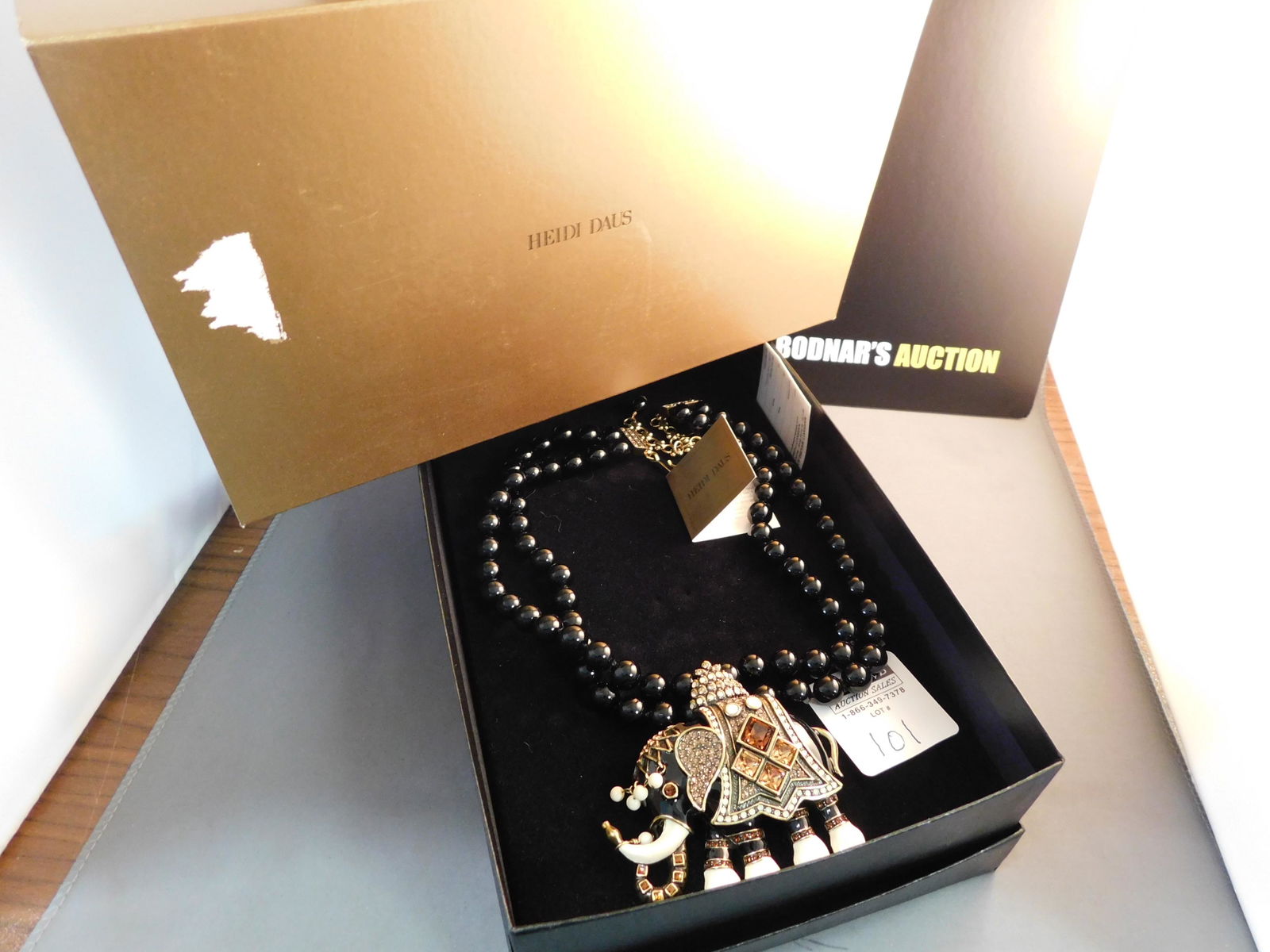 Heidi Daus Crystal Elephant Necklace (1 of 3)