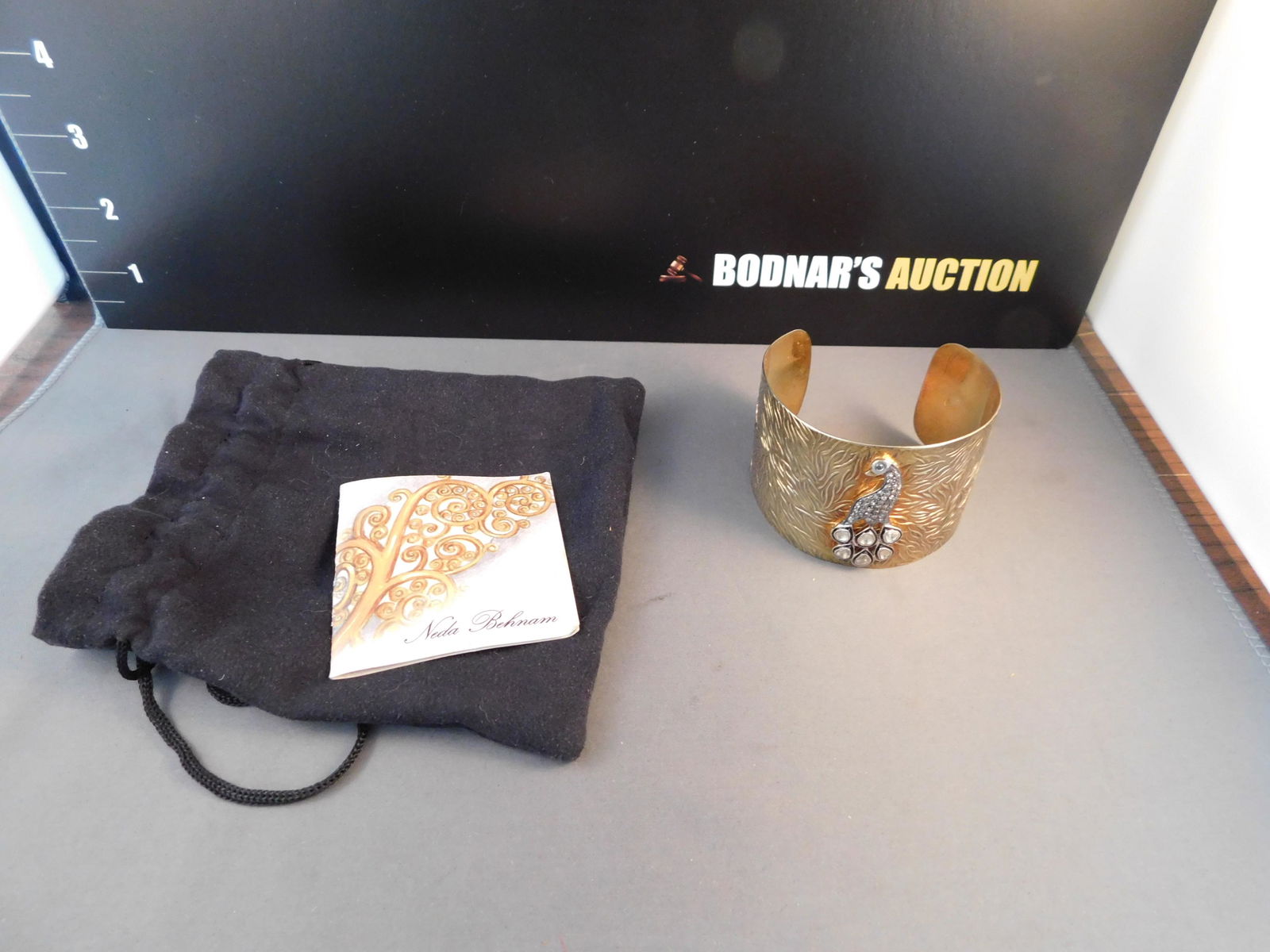 Neda Behnam Sterling Peacock Bracelet (1 of 4)