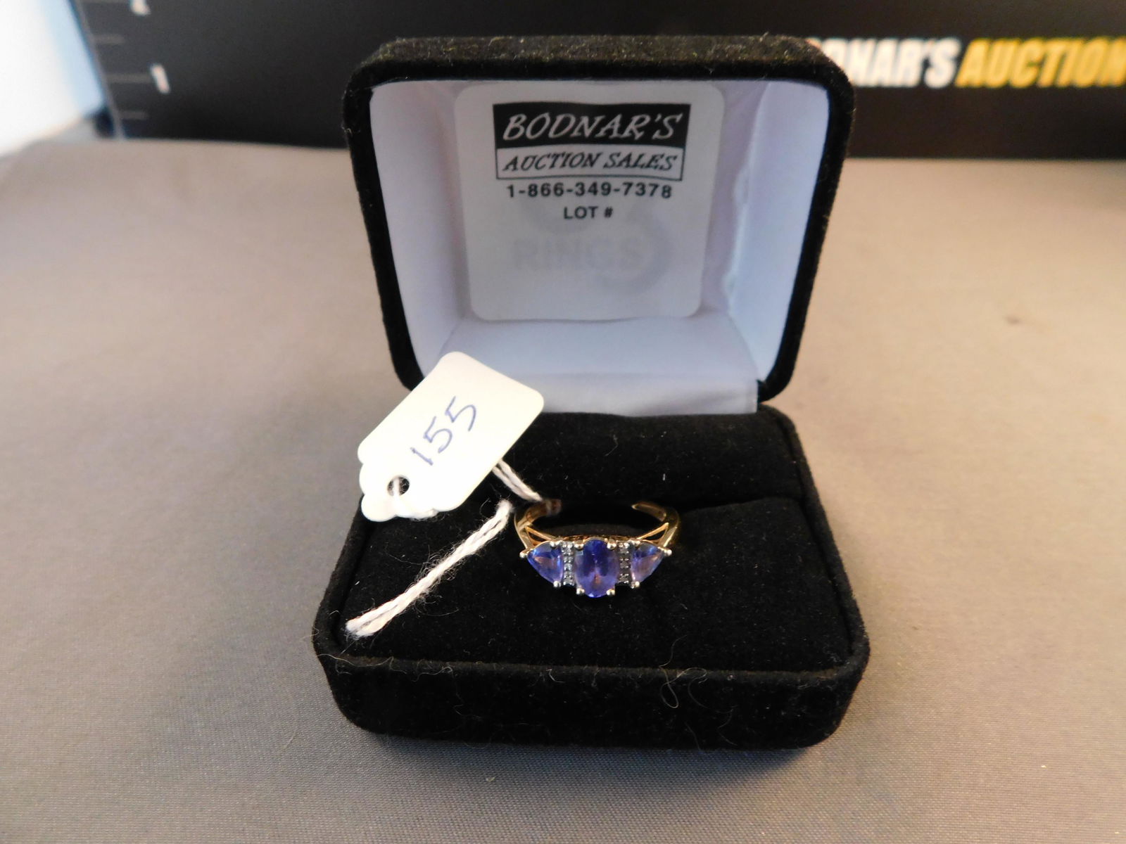 14K Purple Stone & Diamond Ring (1 of 4)