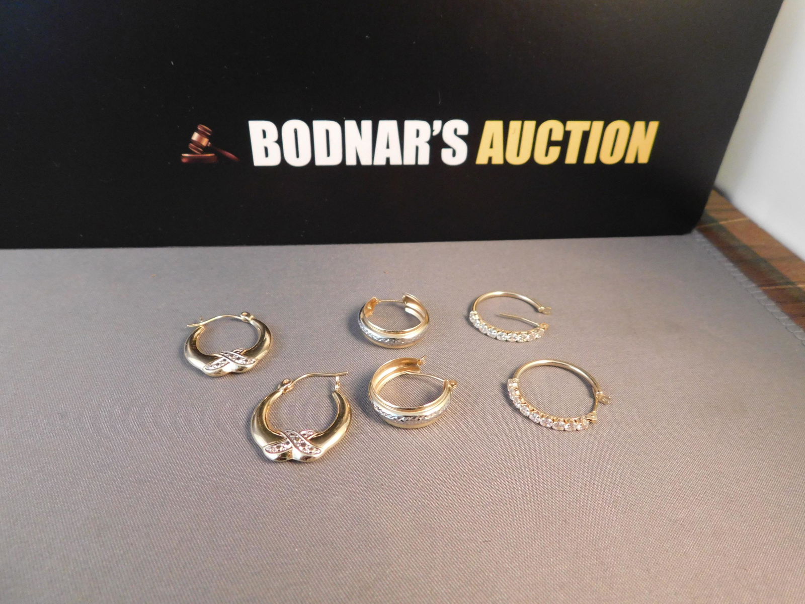 3 Pairs 14K Hoop Earrings (1 of 3)