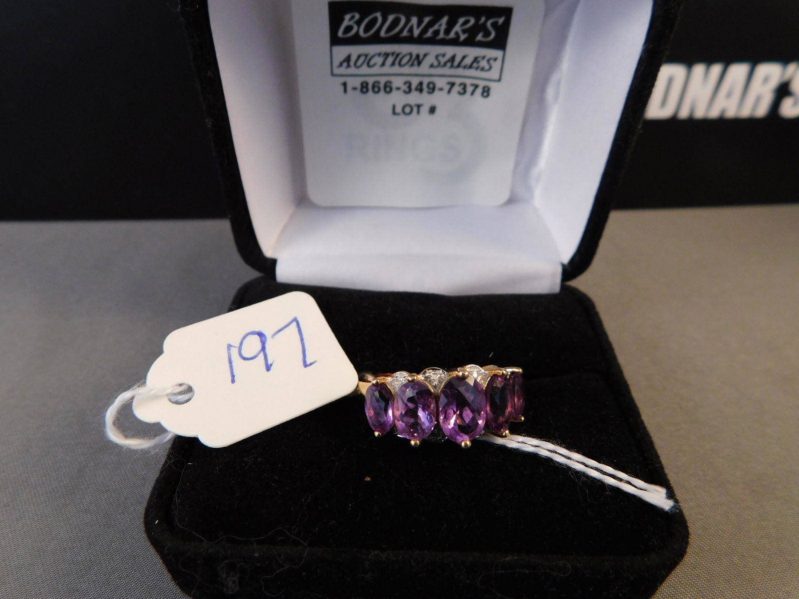 Sterling Purple Stone Ring (1 of 4)