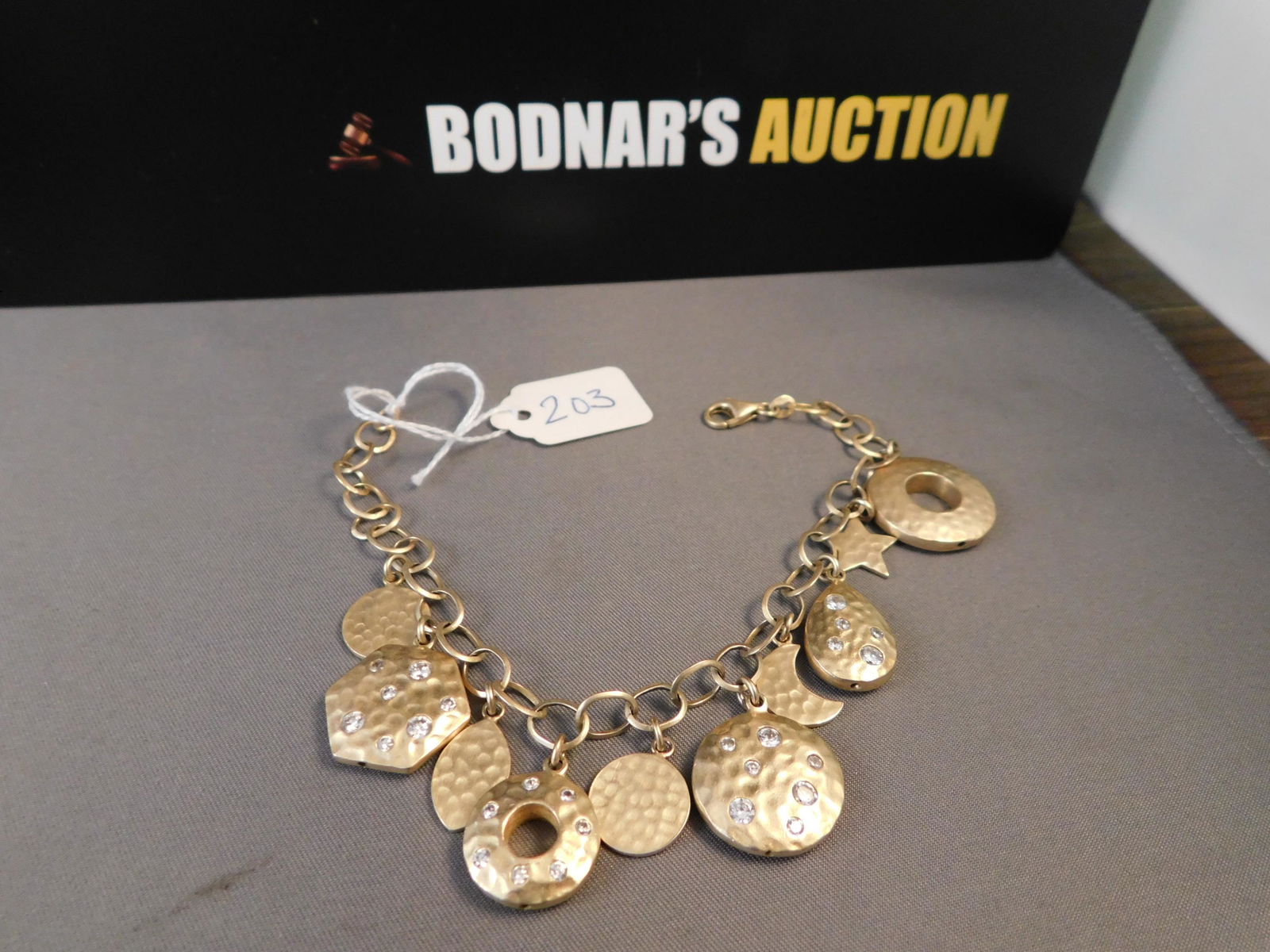 Sterling Charm Bracelet Star Moon (1 of 3)