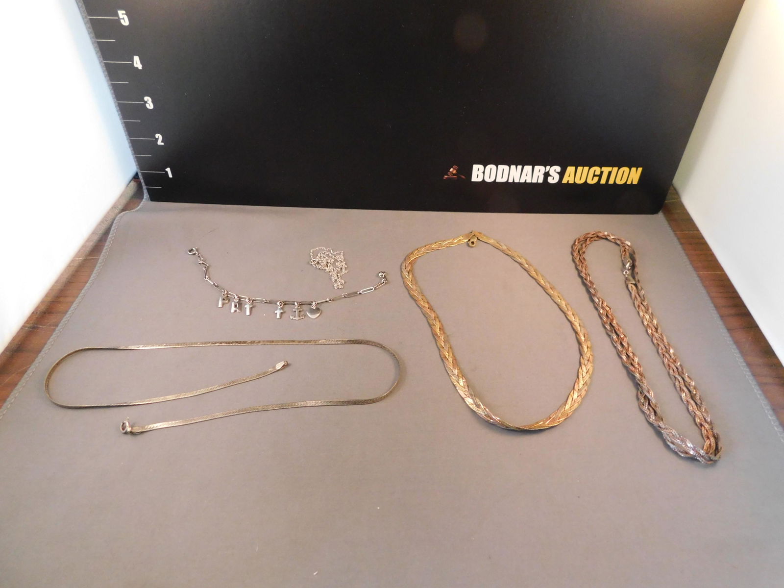 Lot of 4 Sterling Necklaces & Bracelet (1 of 5)